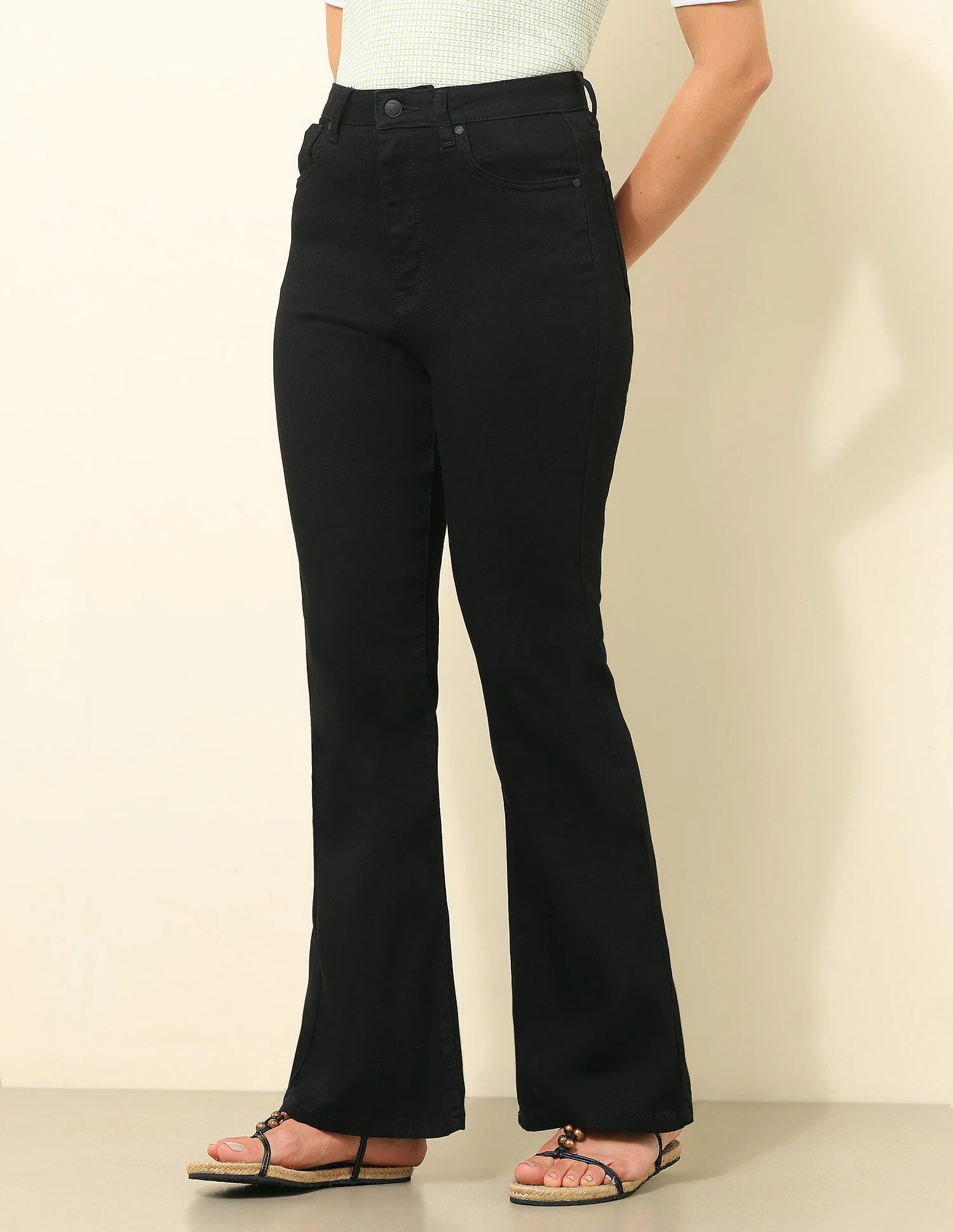 Ultra-High Rise Flared Fit Jeans - Image 4
