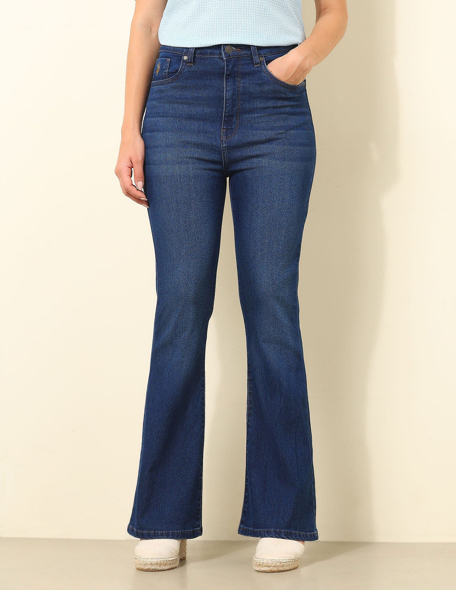 Ultra-High Rise Flared Fit Jeans - Image 3