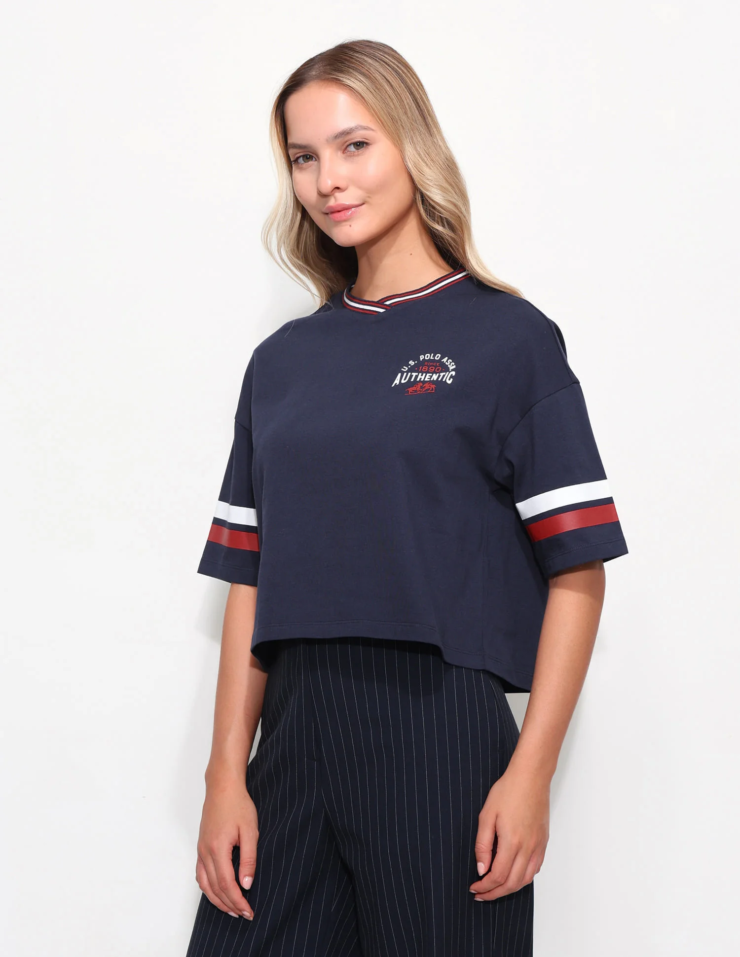 Varsity Relaxed Crop T-Shirt - Image 4