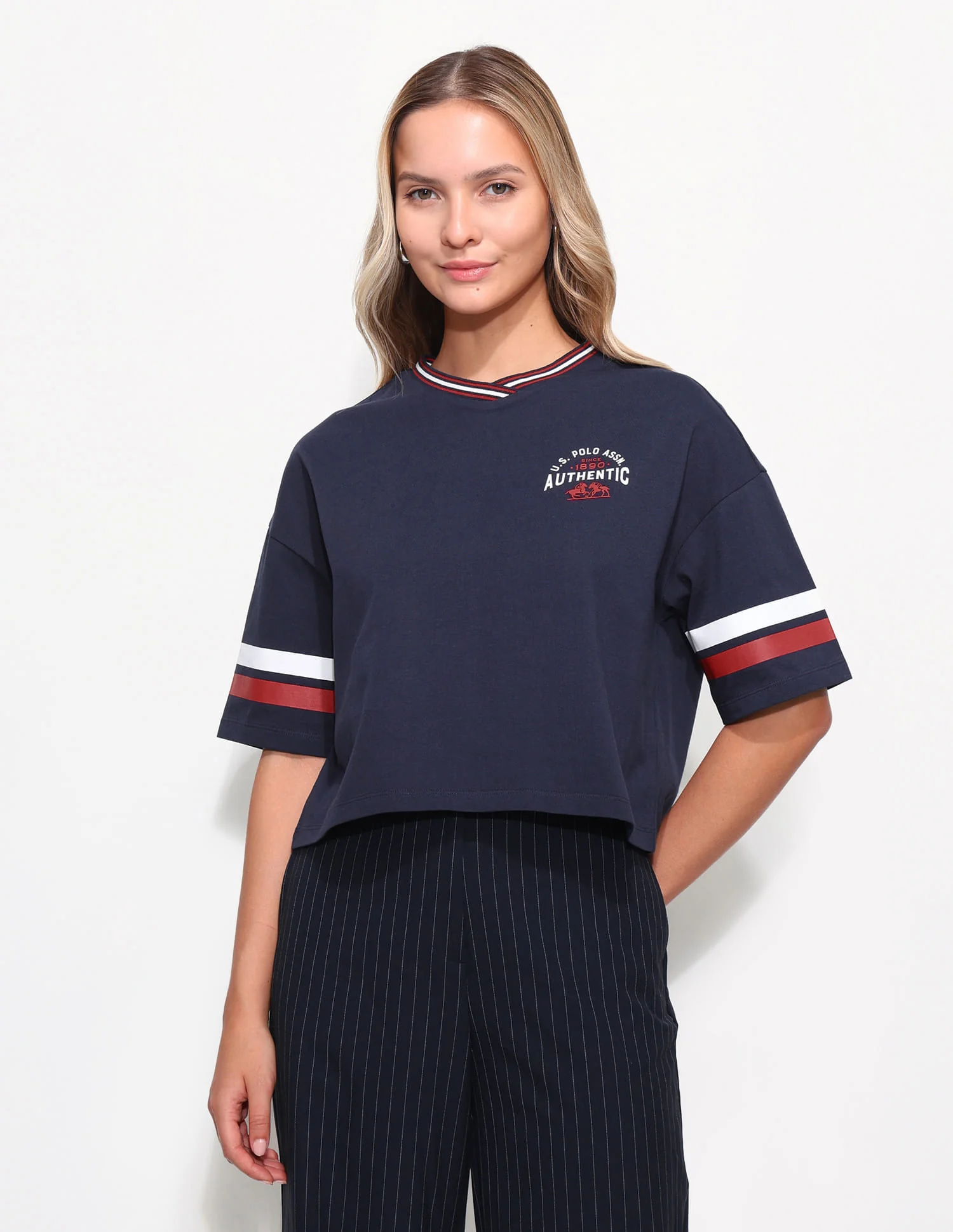 Varsity Relaxed Crop T-Shirt - Image 6