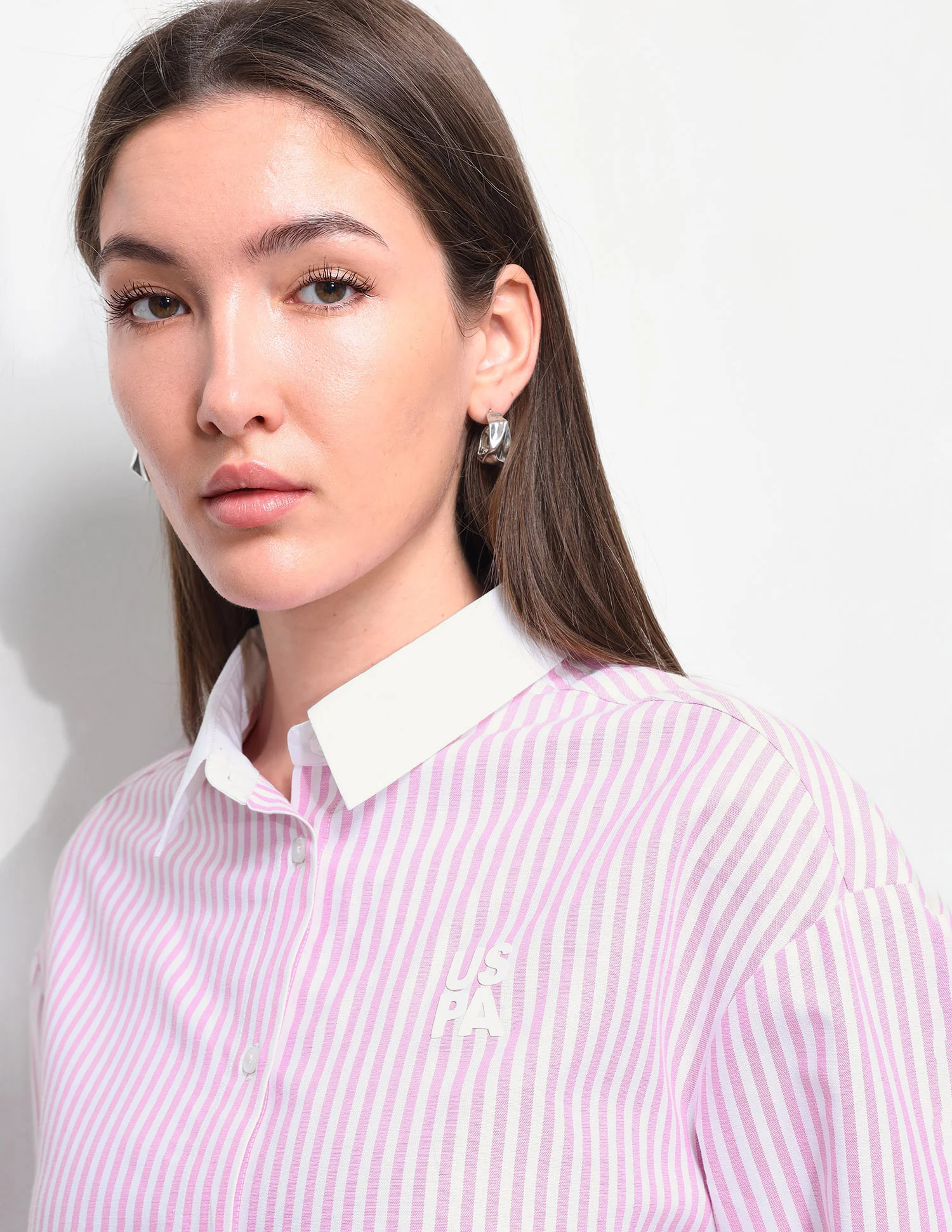Vertical Striped Boxy Fit Shirt - Image 7