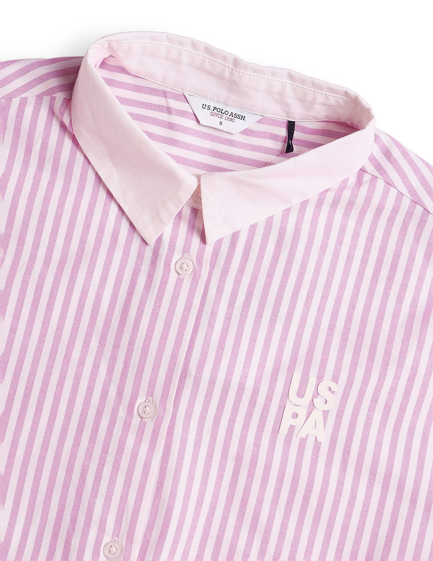 Vertical Striped Boxy Fit Shirt - Image 8