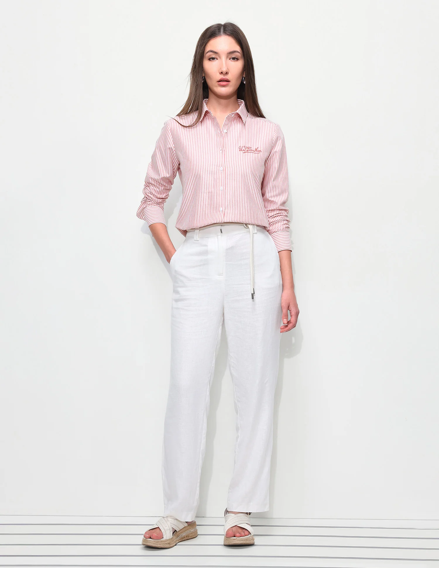 Vertical Striped Regular Fit Shirt - Image 3