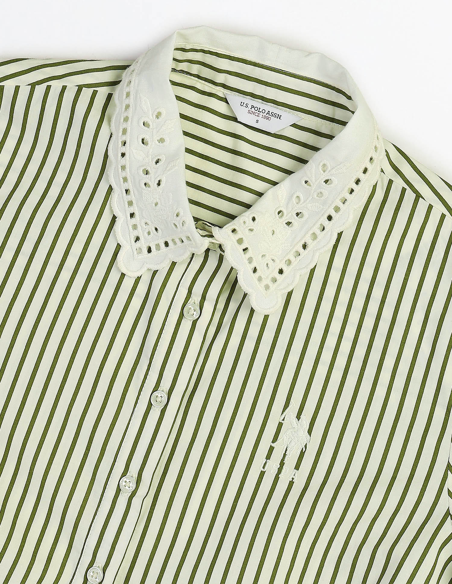 Vertical Striped Shirt Dress - Image 8