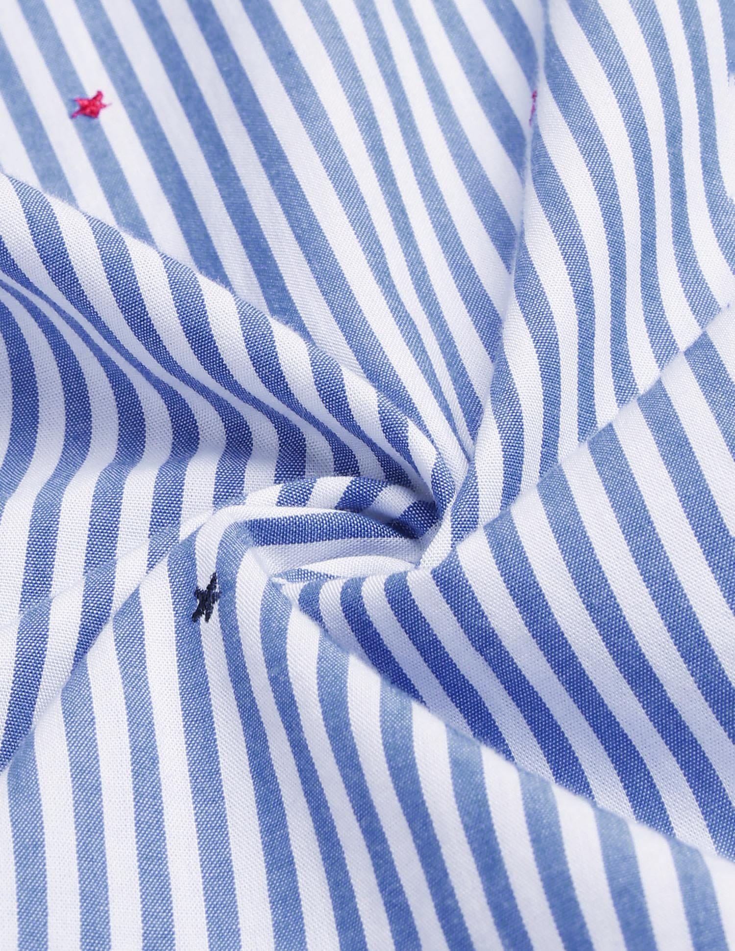 Vertical Striped Shirt With Embroidery - Image 10