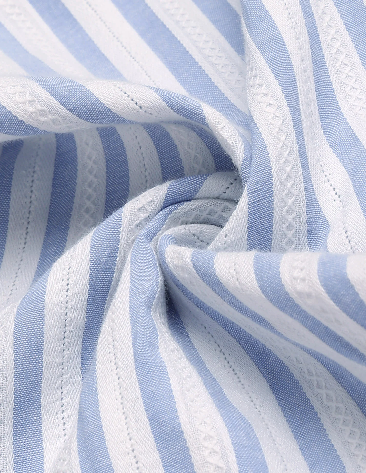 Vertical Striped Textured Shirt - Image 9