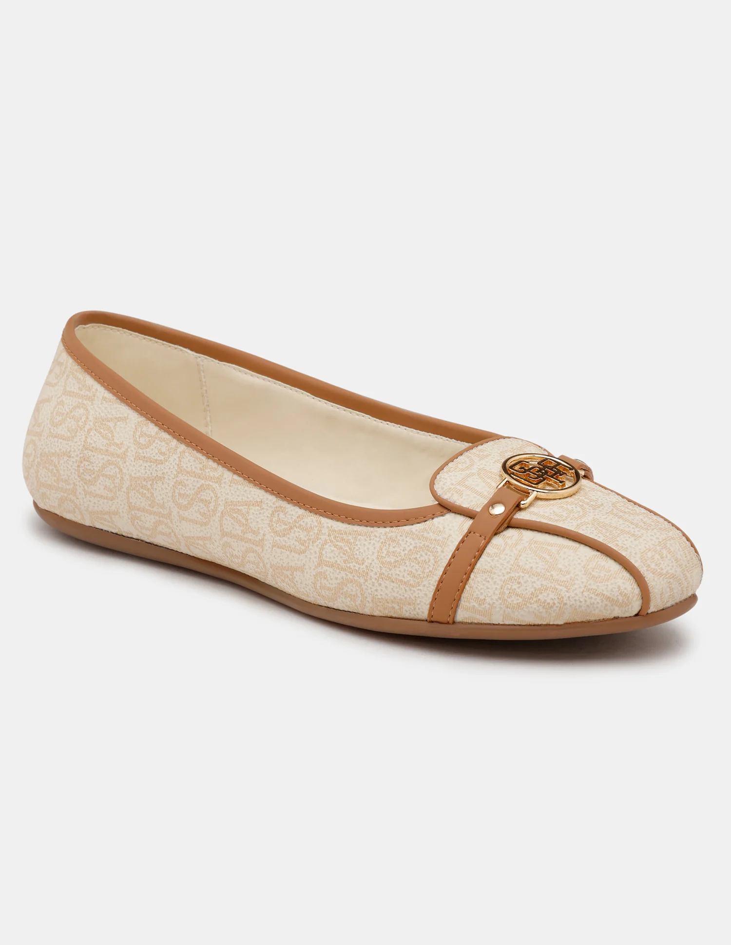 Women Alina 3.0 Brand Printed Round Toe Ballerinas - Image 3