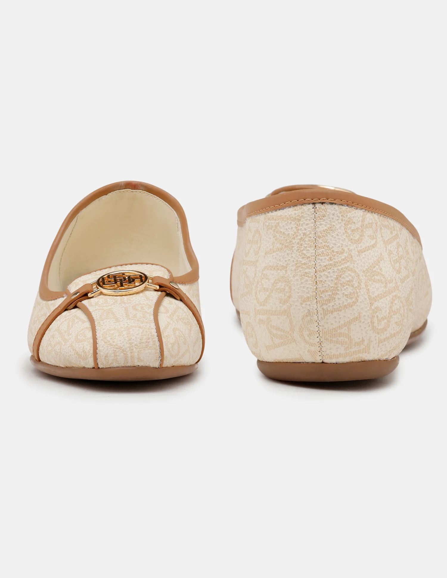 Women Alina 3.0 Brand Printed Round Toe Ballerinas - Image 8