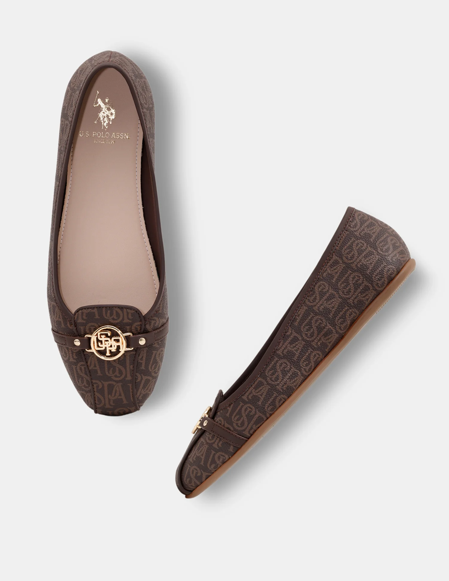 Women Alina 3.0 Monogram Printed Belly Shoes - Image 2