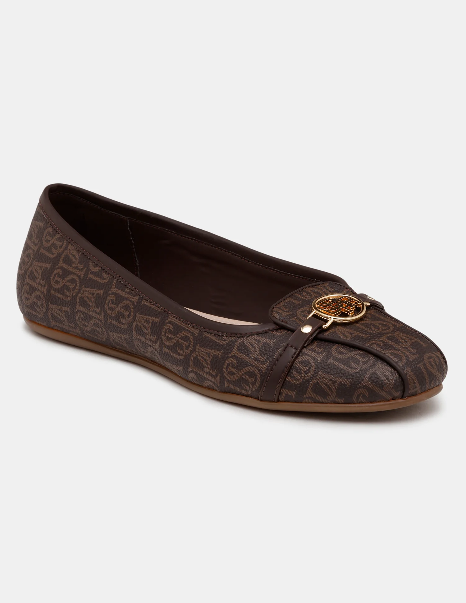 Women Alina 3.0 Monogram Printed Belly Shoes - Image 3