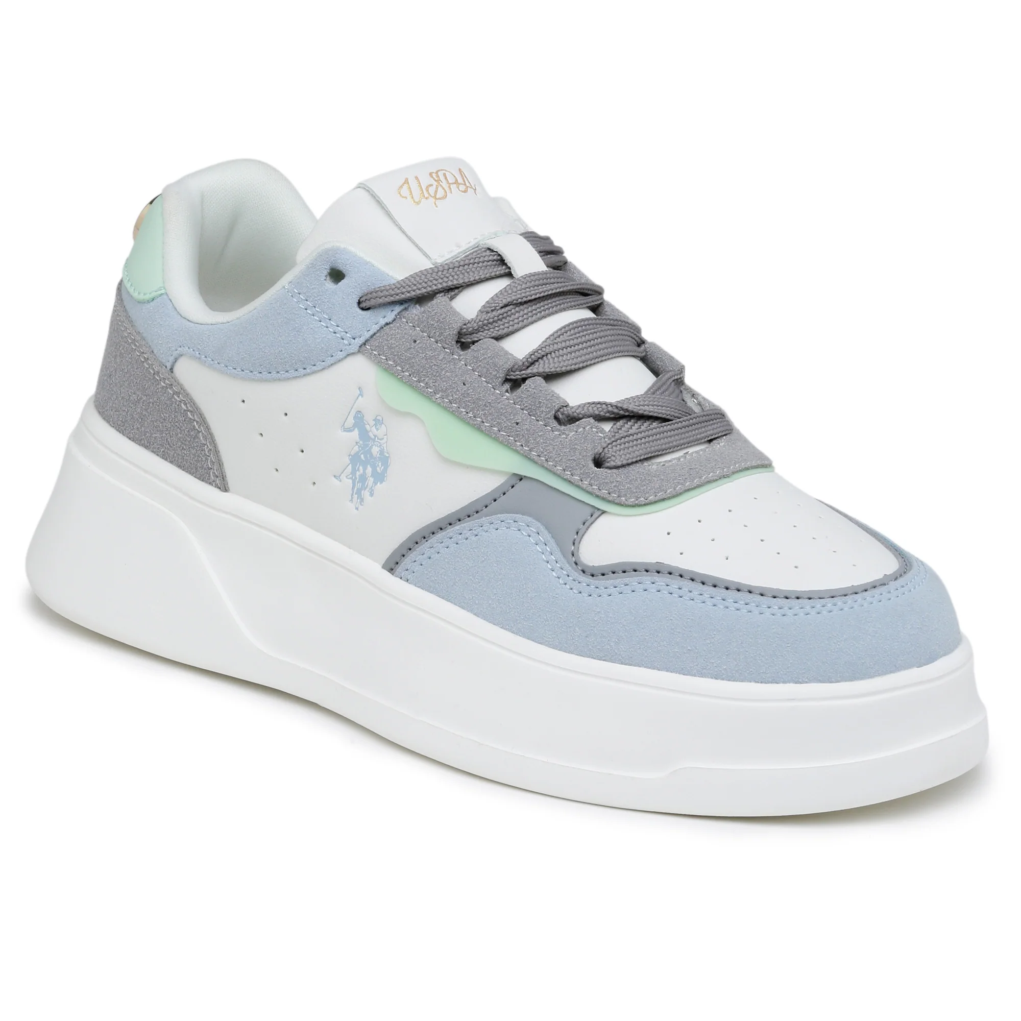 Women Aluna Colourblocked Lace Ups Sneakers - Image 3
