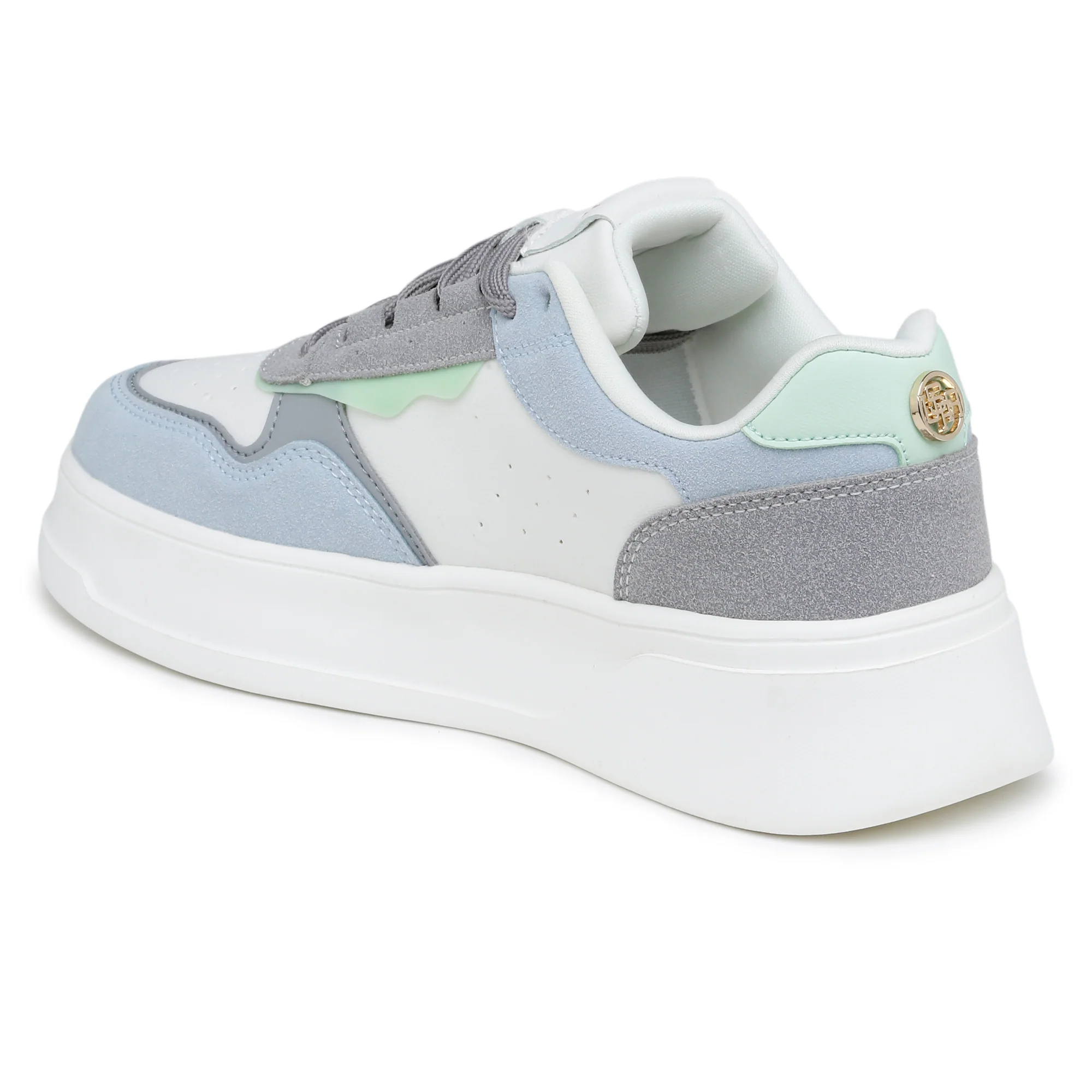 Women Aluna Colourblocked Lace Ups Sneakers - Image 4