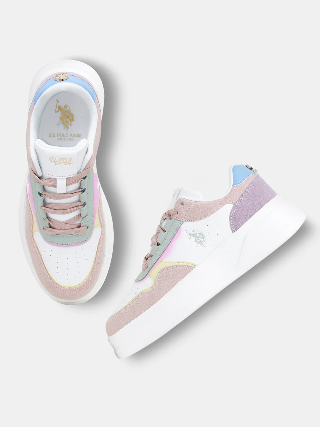 Women Aluna Colourblocked Lace Ups Sneakers - Image 2