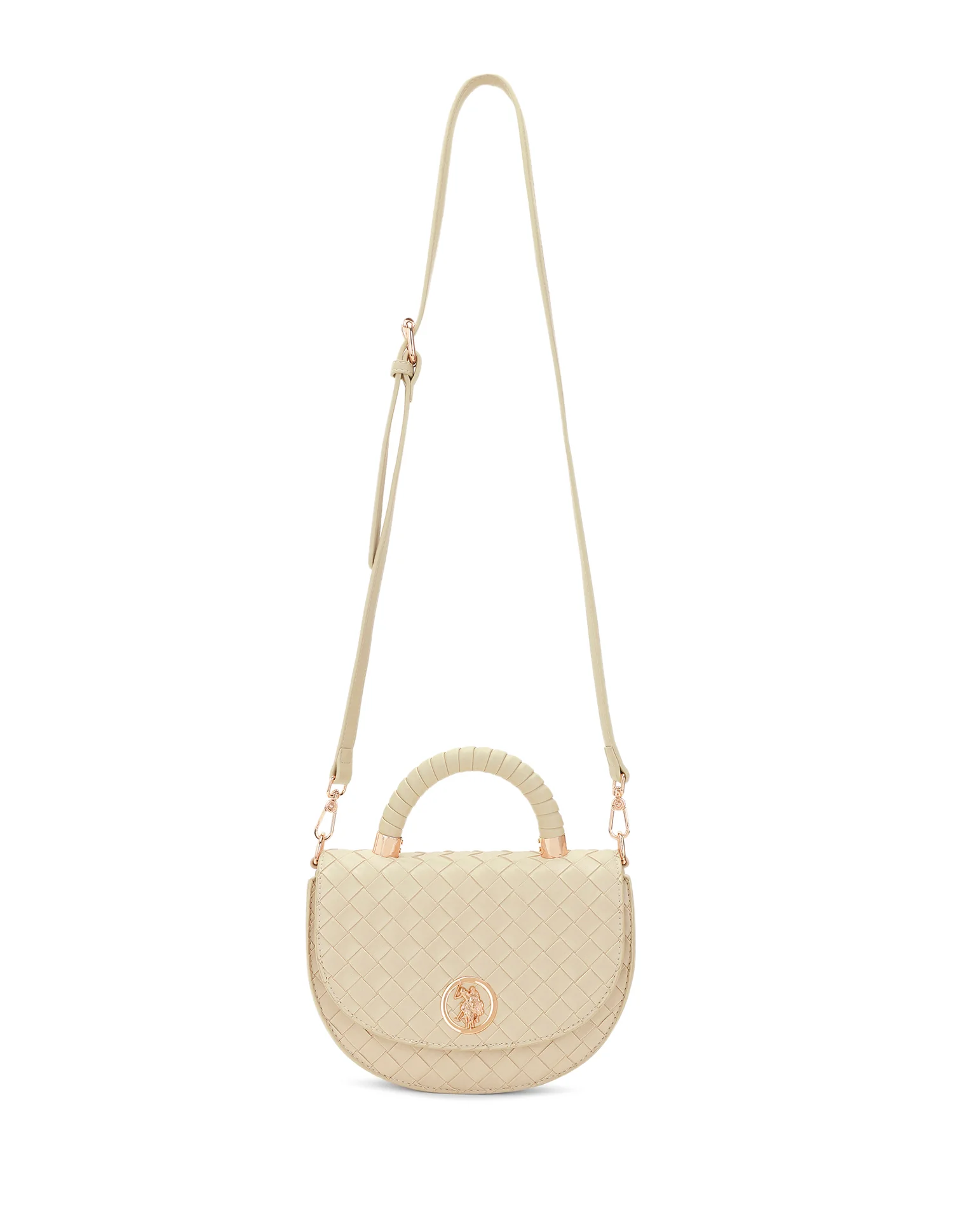 Women Andra Patterned Weave Crossbody Bag - Image 5