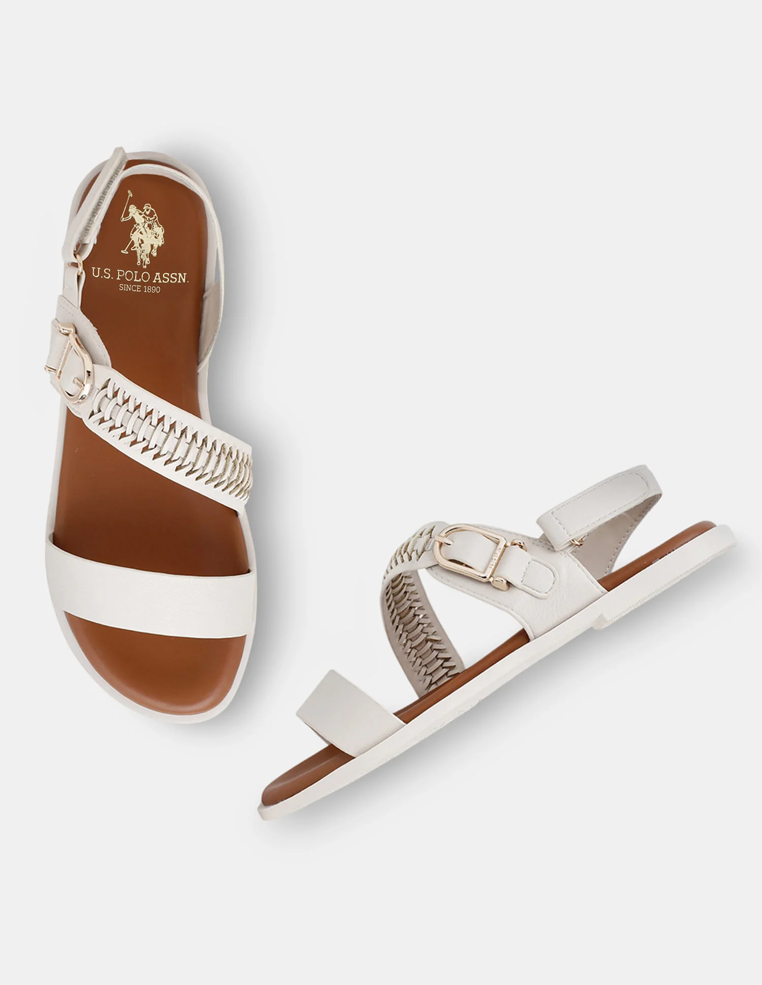 Women Axelle Patterned Vamp Strap Sandals - Image 3