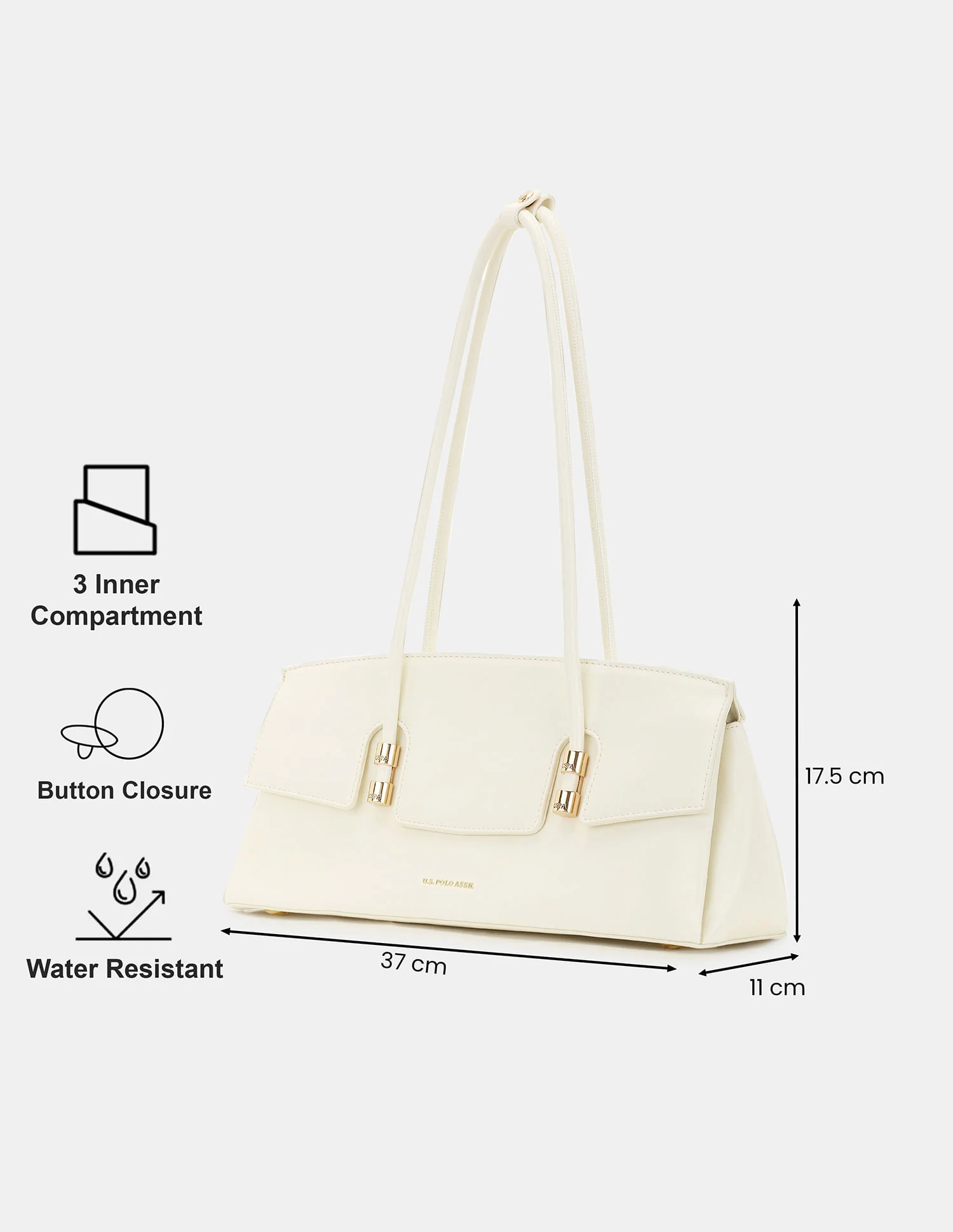 Women Bambi Shoulder Bag with Dual Compartments - Image 4