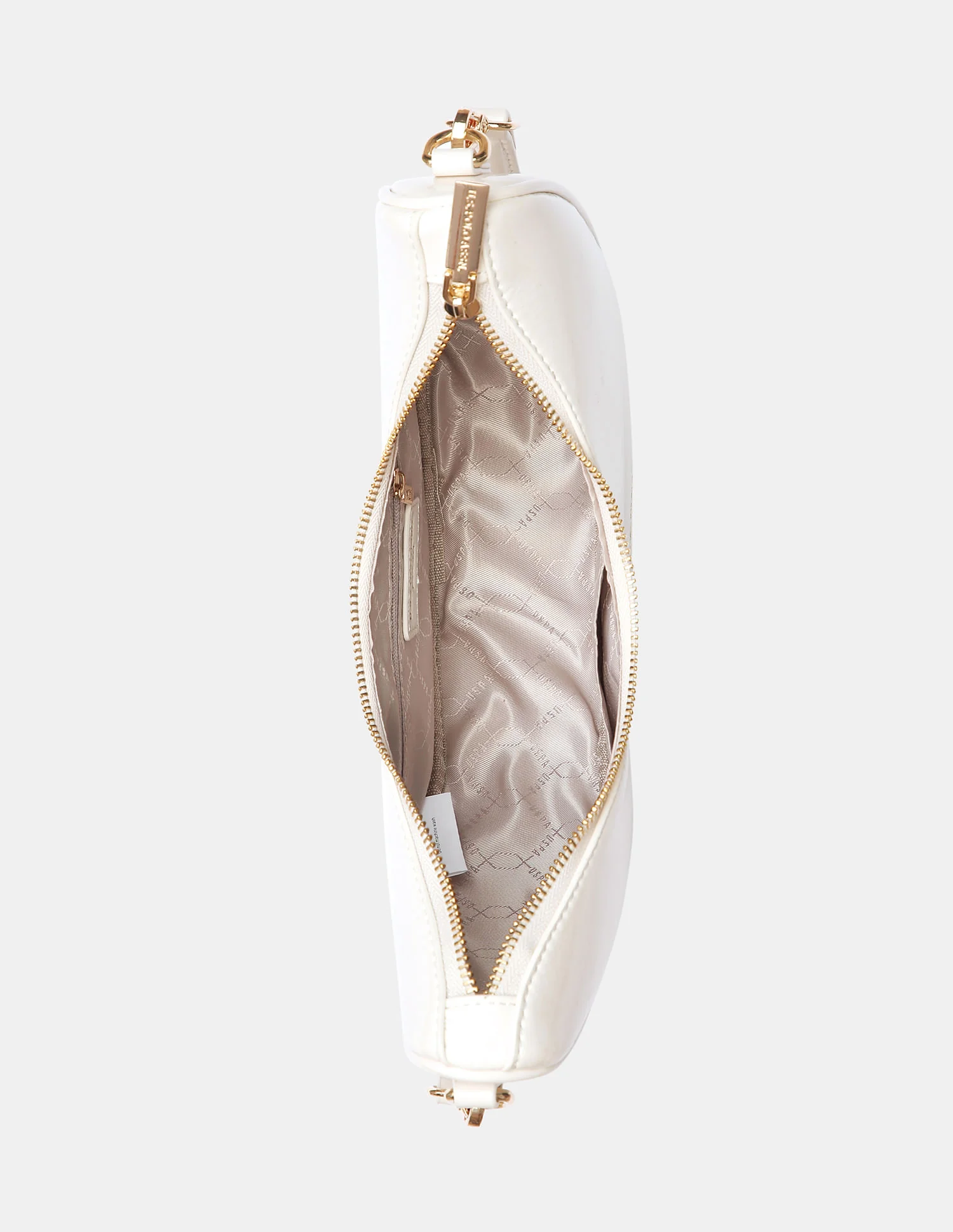Women Belle Half-Moon Shoulder Bag with Patent Finish - Image 7