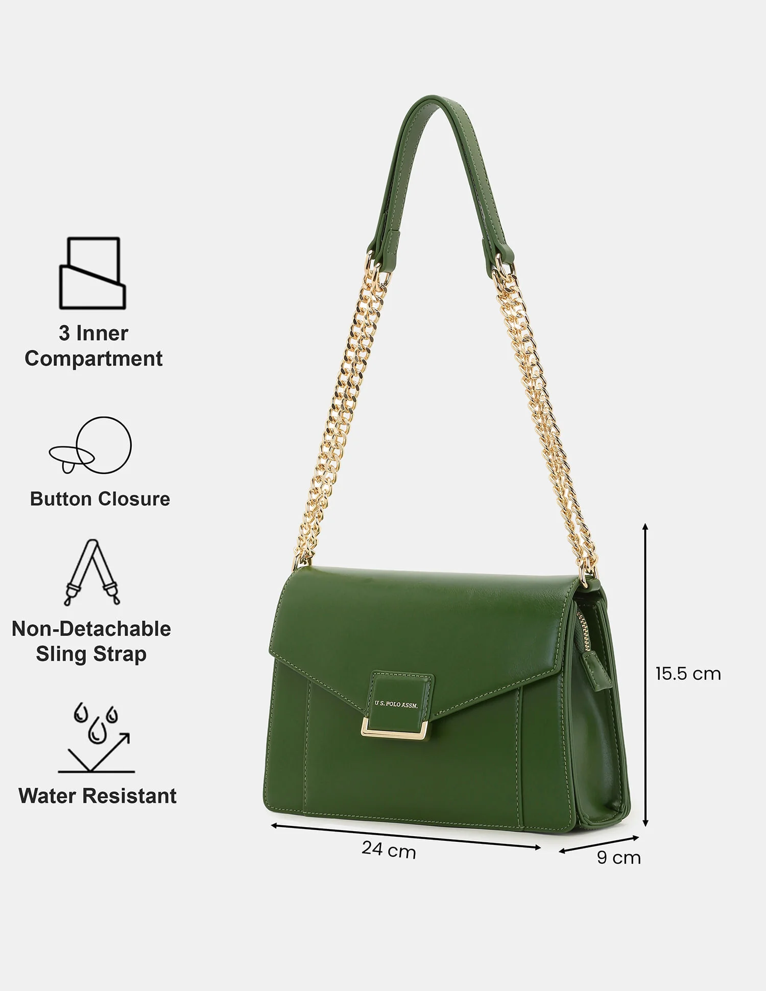 Women Bliss Sling Bag with Solid Structured Design - Image 4