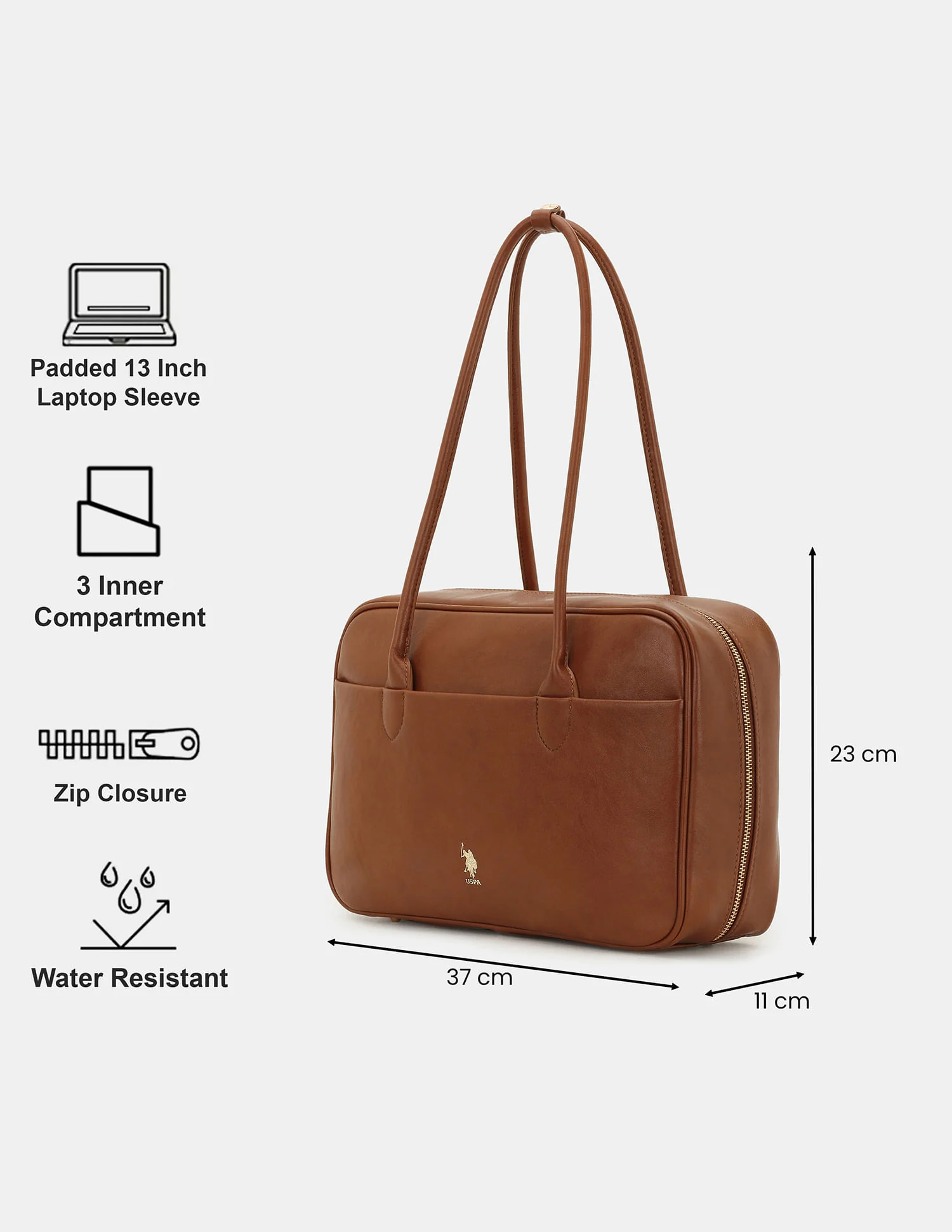 Women Blynn Compact Work Satchel Bag with Inner Pockets - Image 3