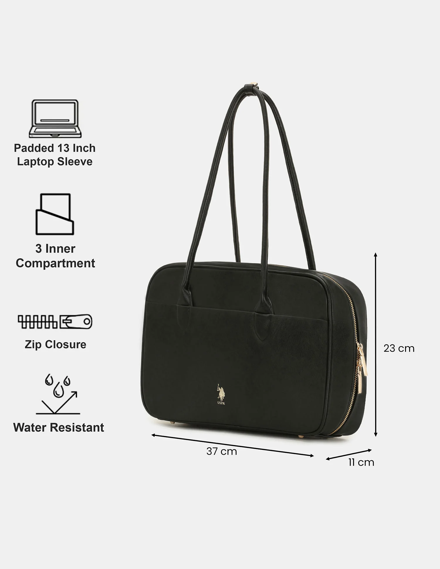 Women Blynn Compact Work Satchel Bag with Inner Pockets - Image 3