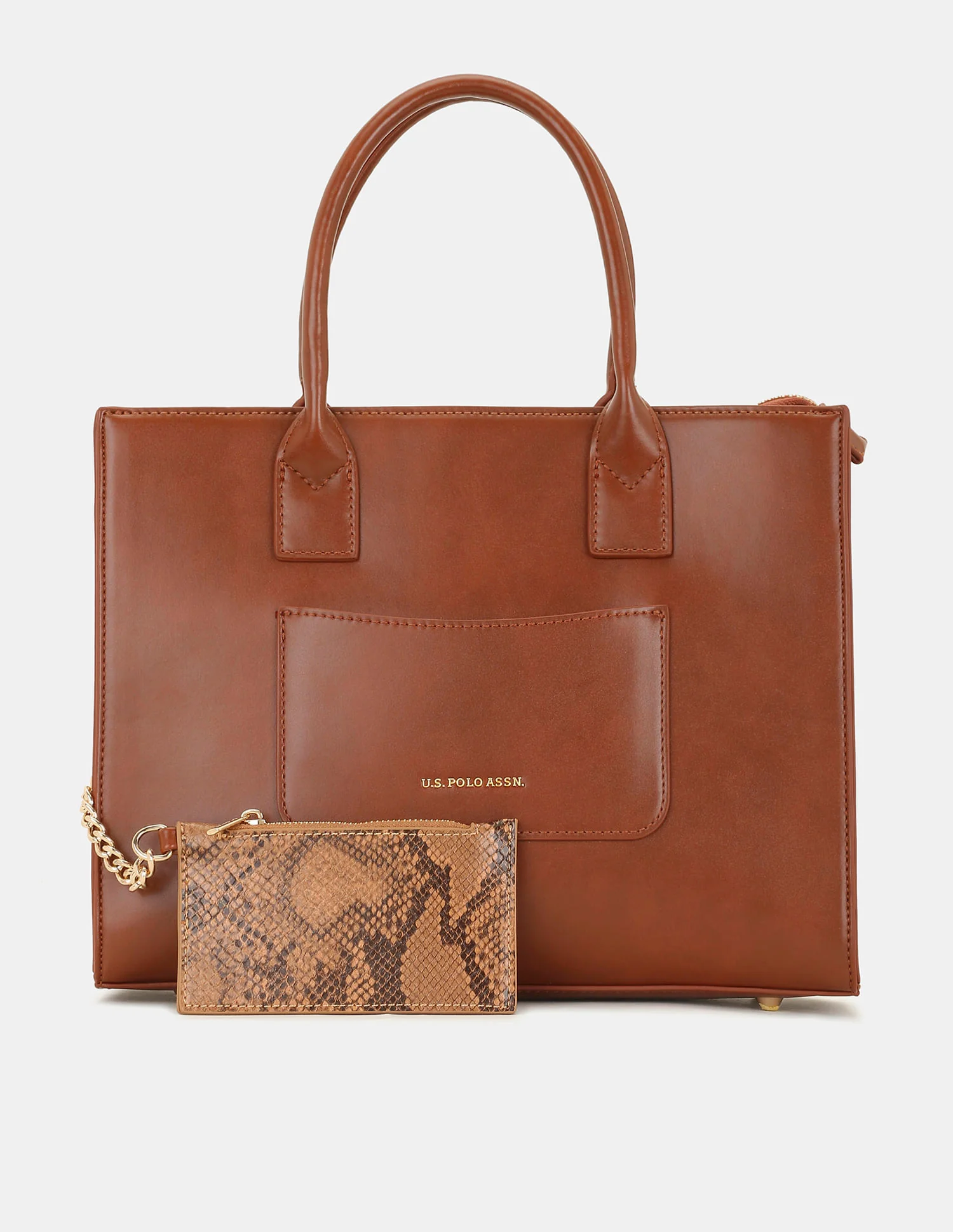 Women Bonnie Satchel Bag with Chain Card Holder - Image 2