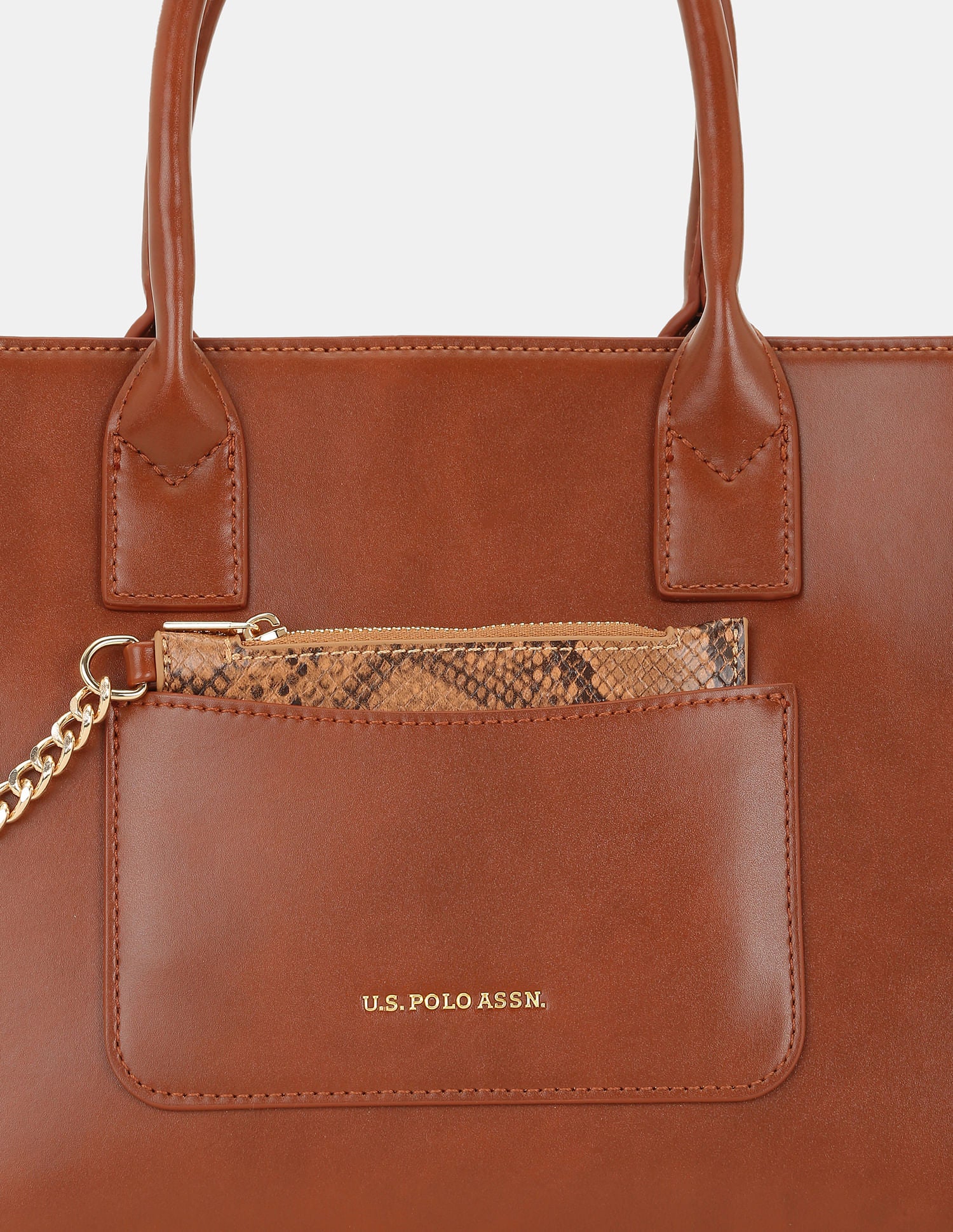 Women Bonnie Satchel Bag with Chain Card Holder - Image 7