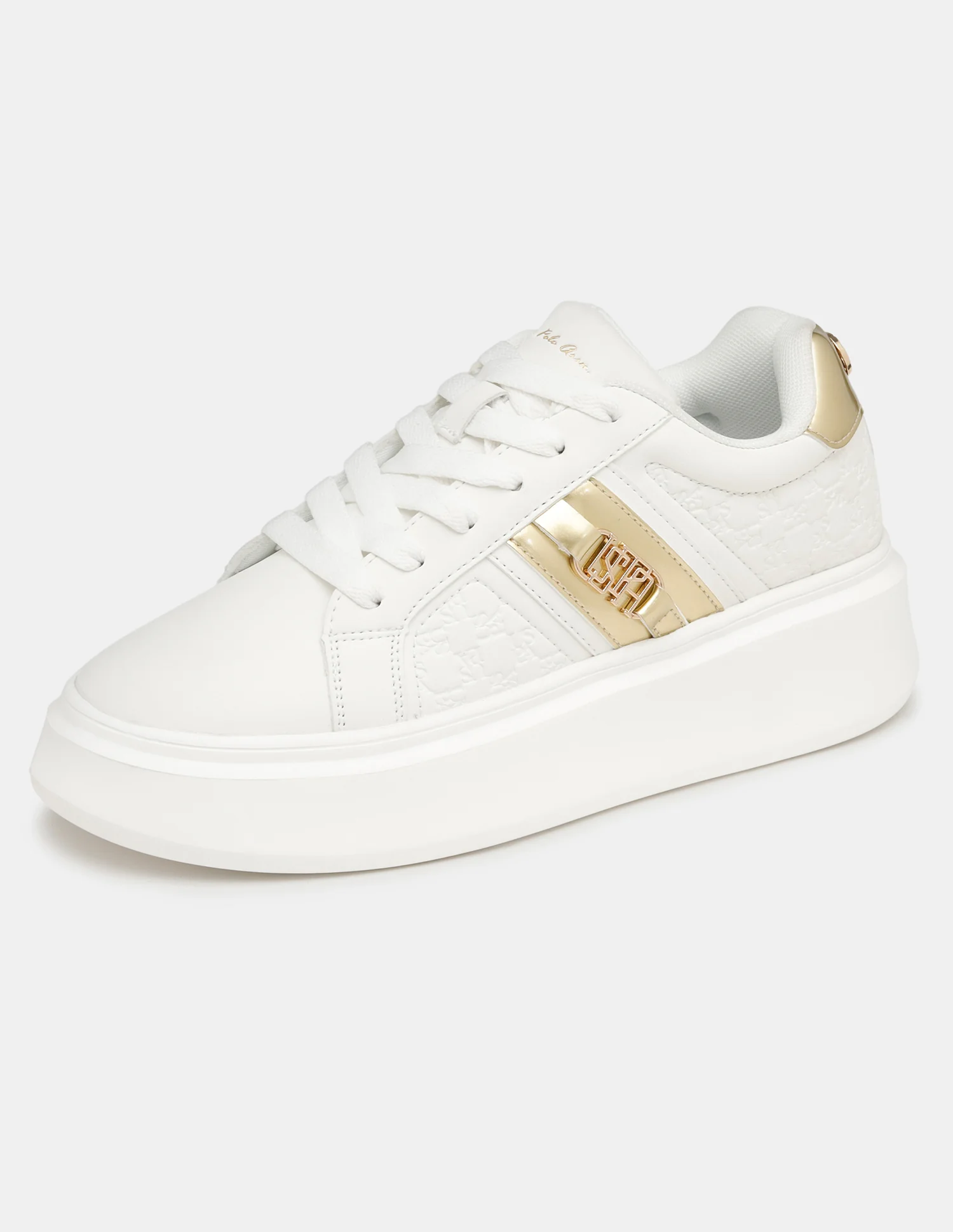 Women Brand Embossed Lace-Ups Elowen Sneakers - Image 5