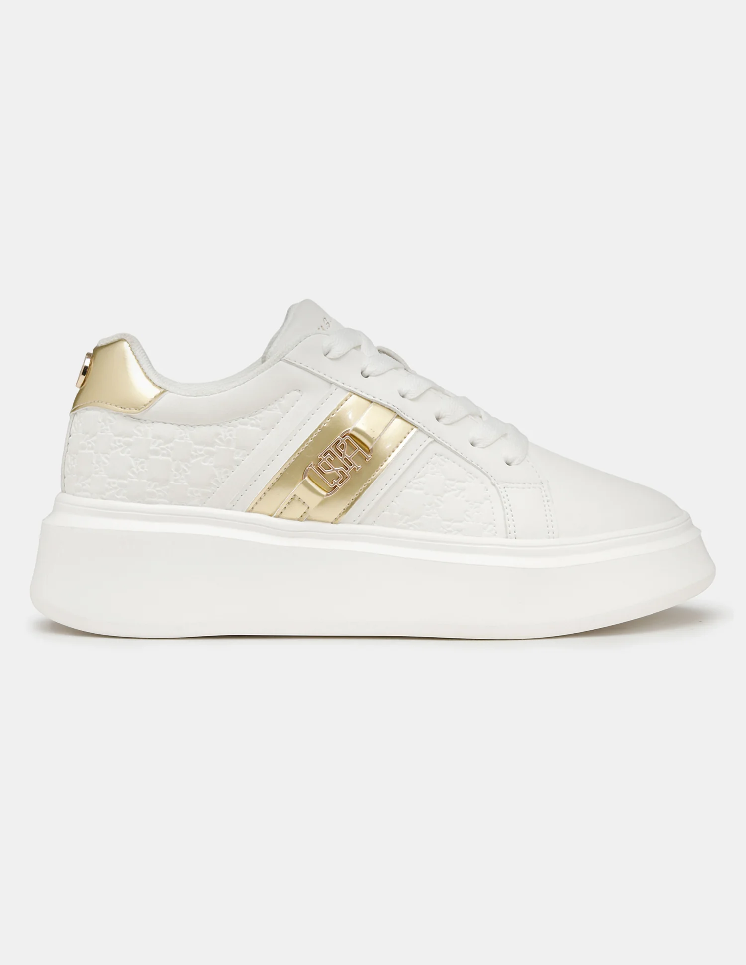 Women Brand Embossed Lace-Ups Elowen Sneakers - Image 6