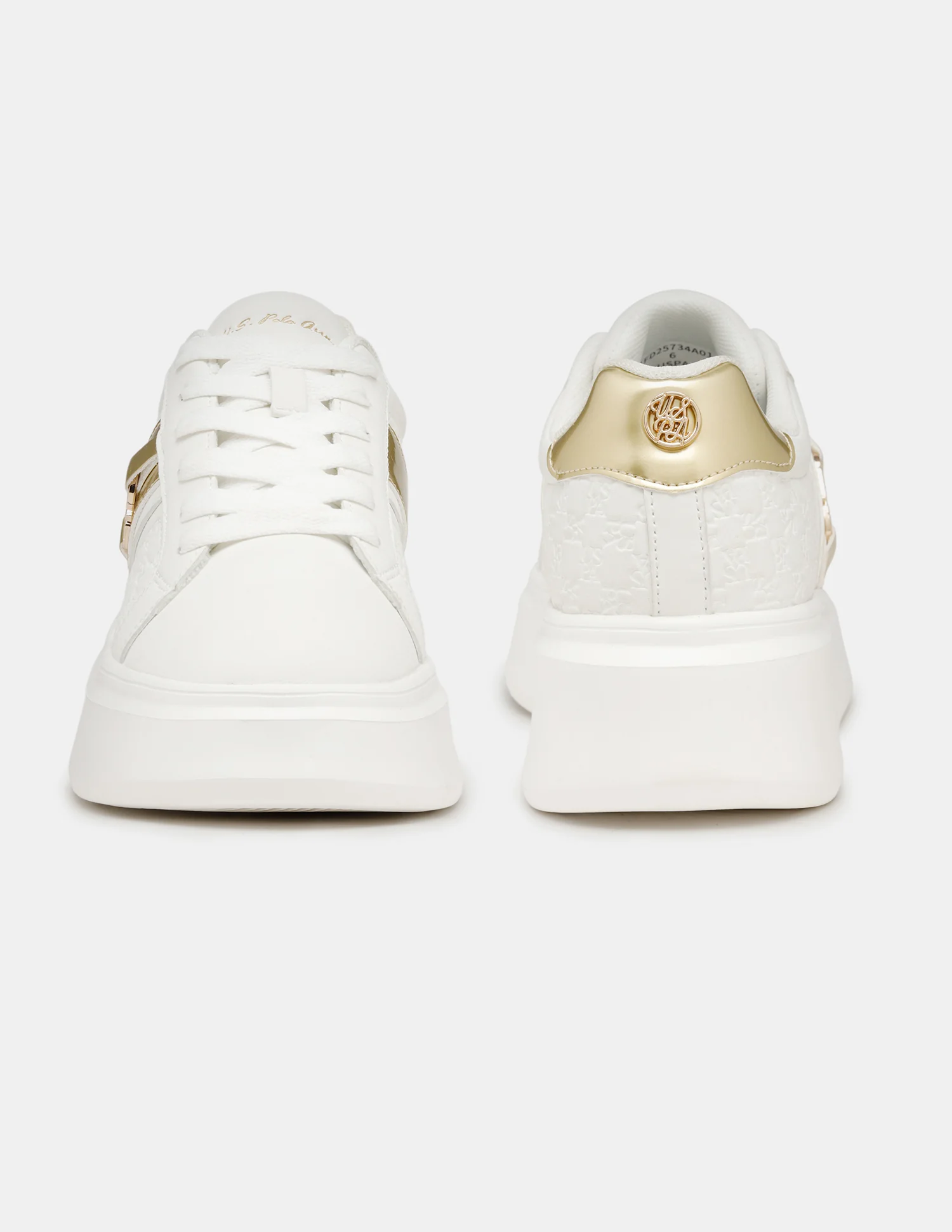 Women Brand Embossed Lace-Ups Elowen Sneakers - Image 8