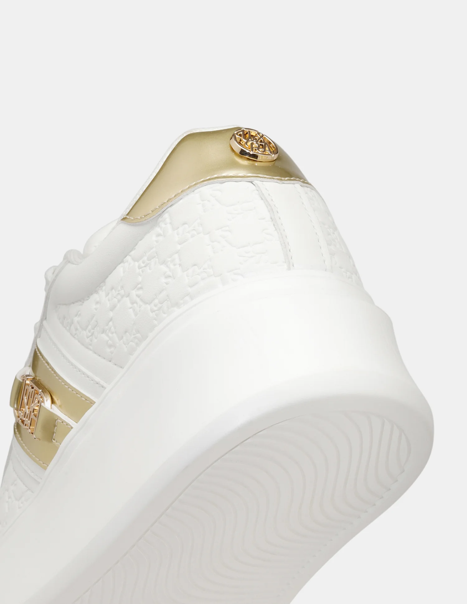 Women Brand Embossed Lace-Ups Elowen Sneakers - Image 9