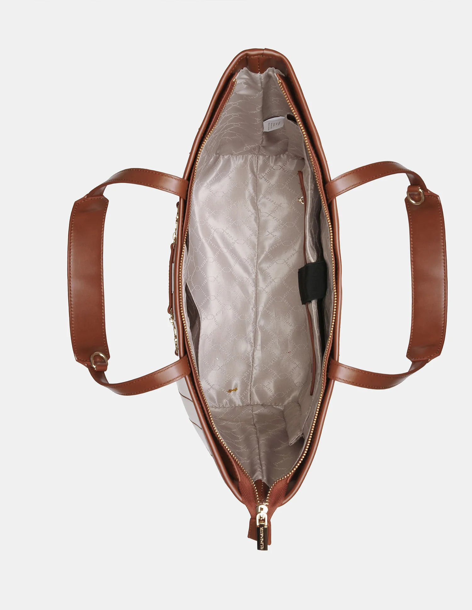 Women Bunny Striped Print Tote Bag with Shoulder Handle - Image 5