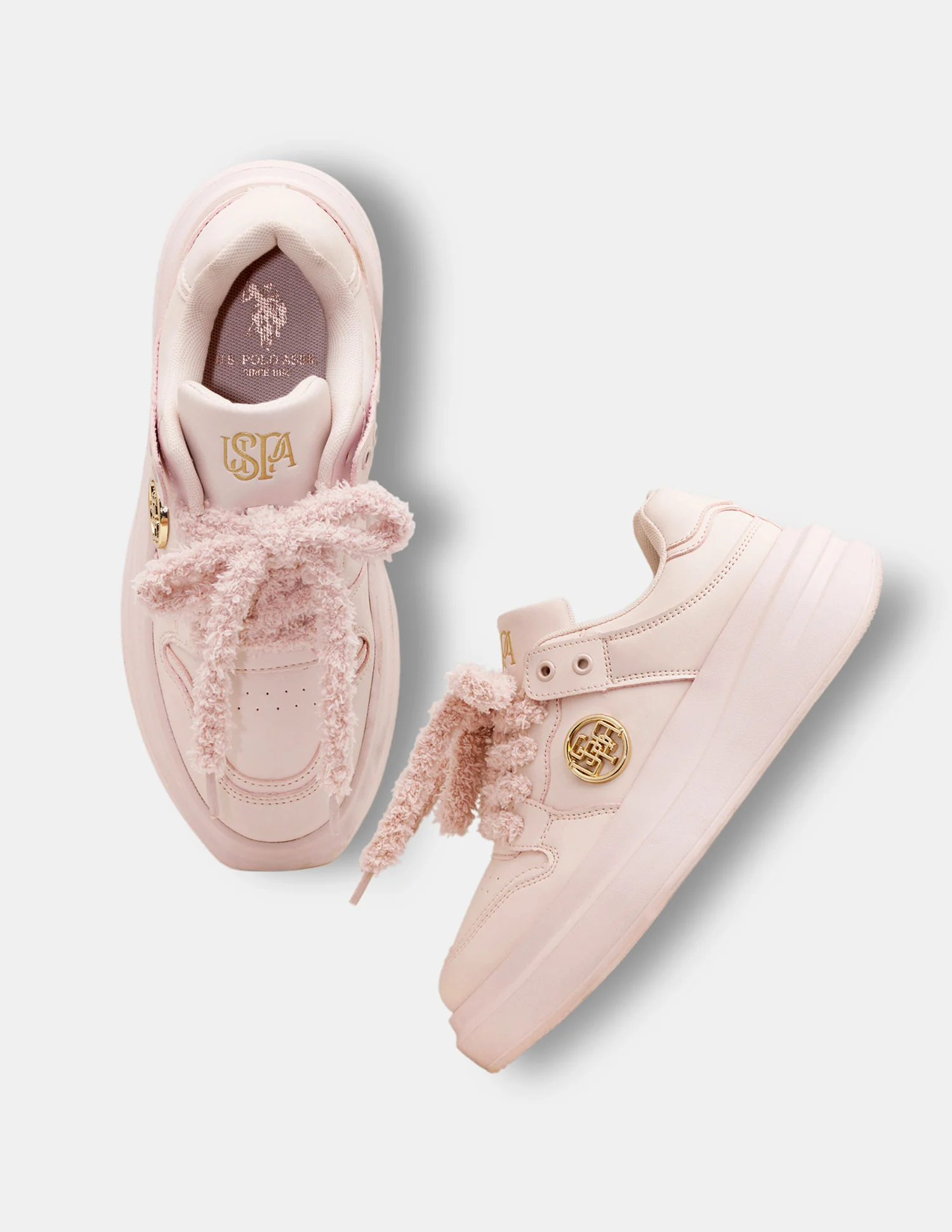 Women Burna 2.0 Round Toe Fur Lace-Ups Sneakers - Image 2