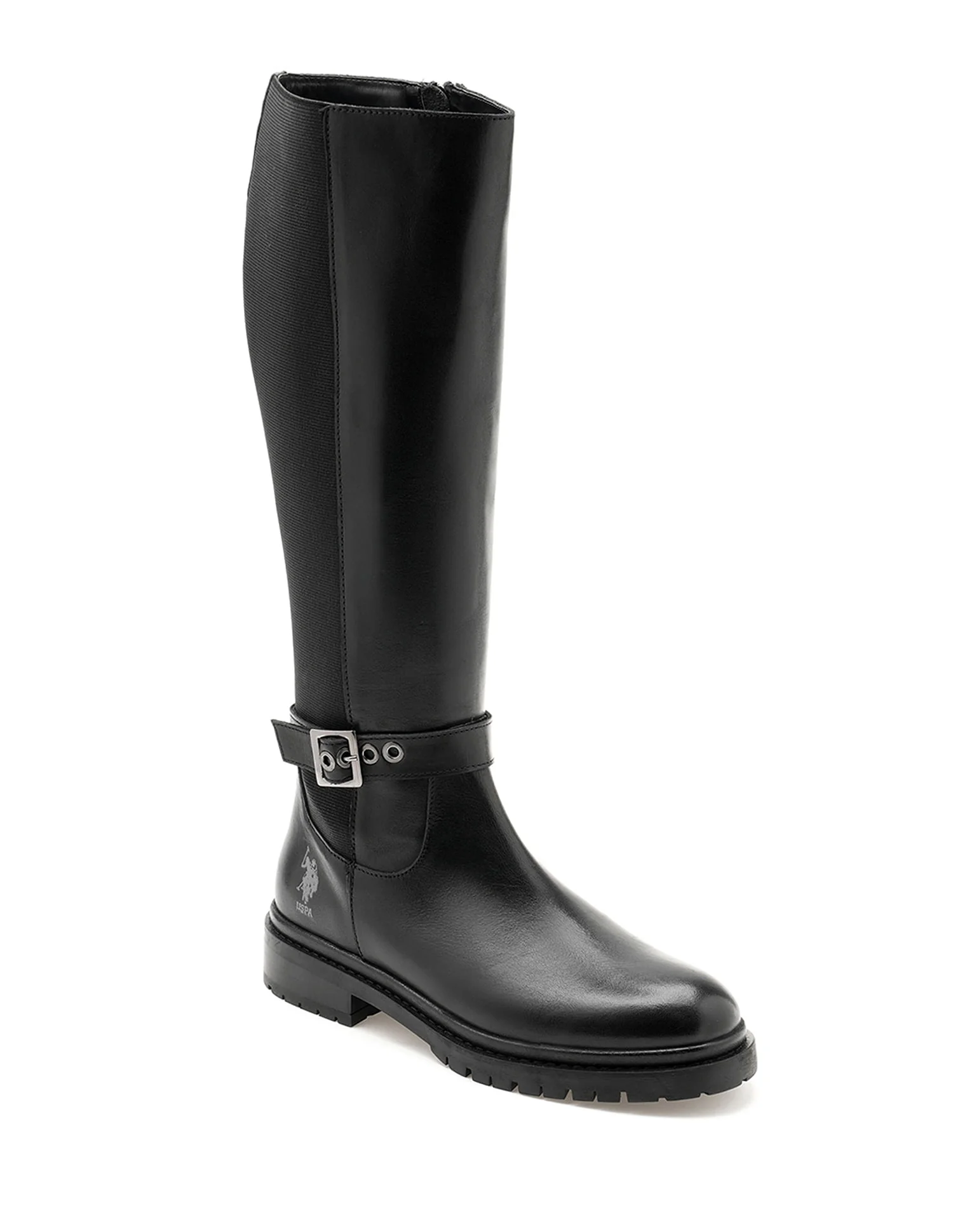 Women Giorgia Leather Riding Boots - Image 2