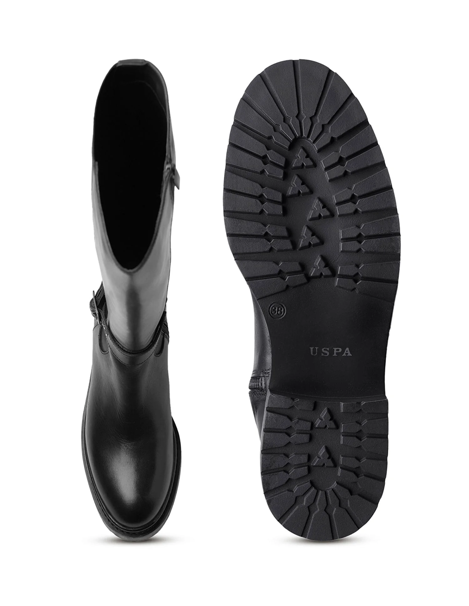 Women Giorgia Leather Riding Boots - Image 5