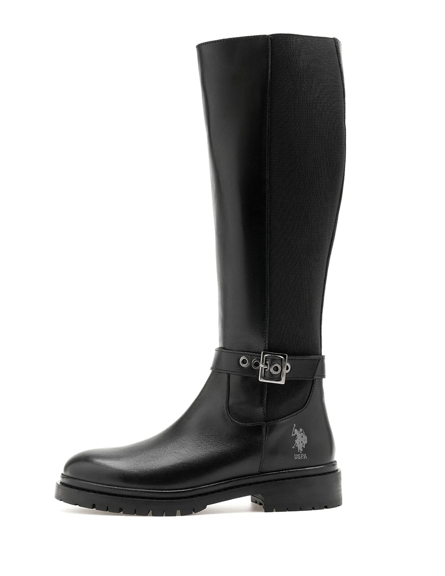 Women Giorgia Leather Riding Boots - Image 6