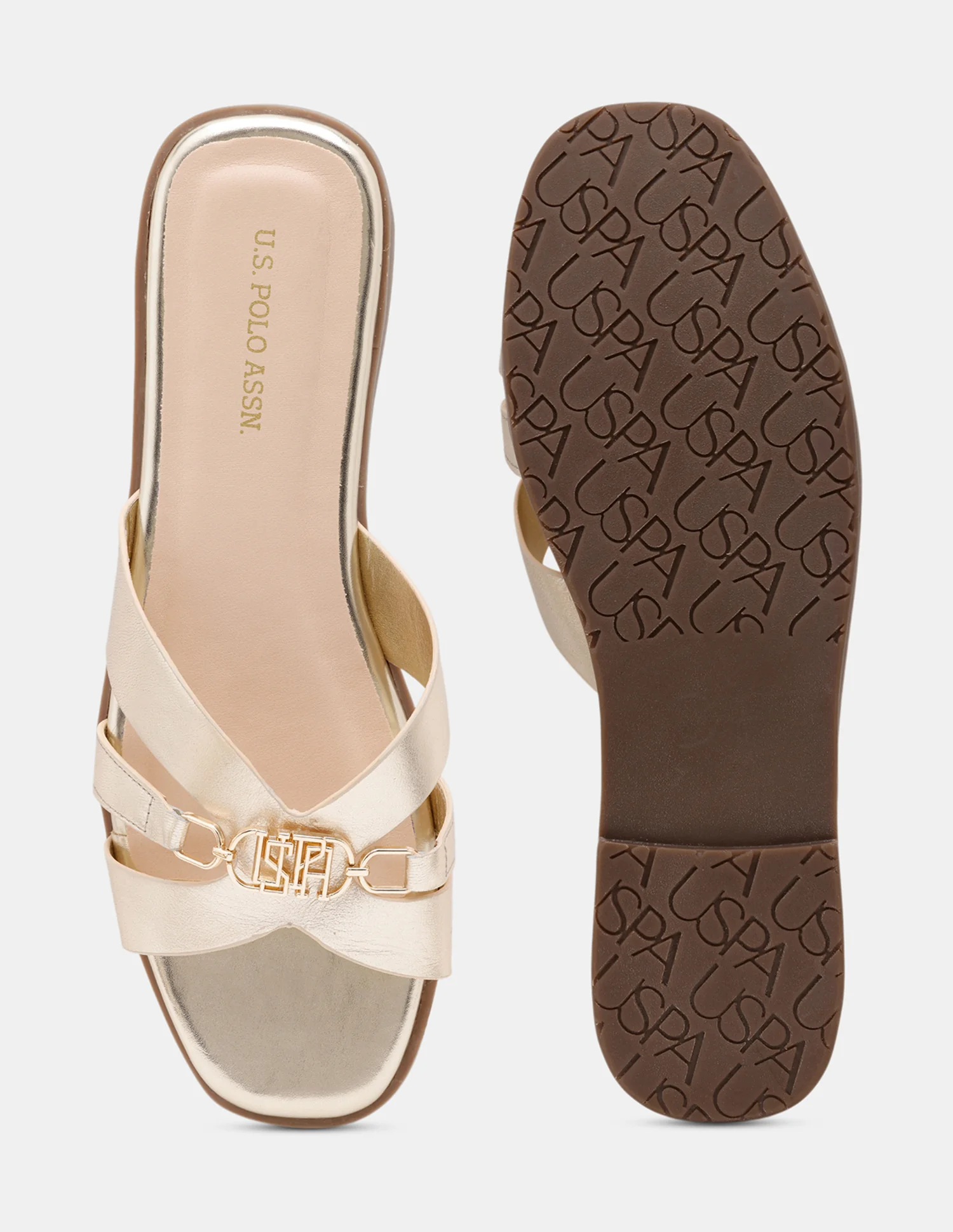 Women Harin Logo Accent Vamp Strap Sandals - Image 7