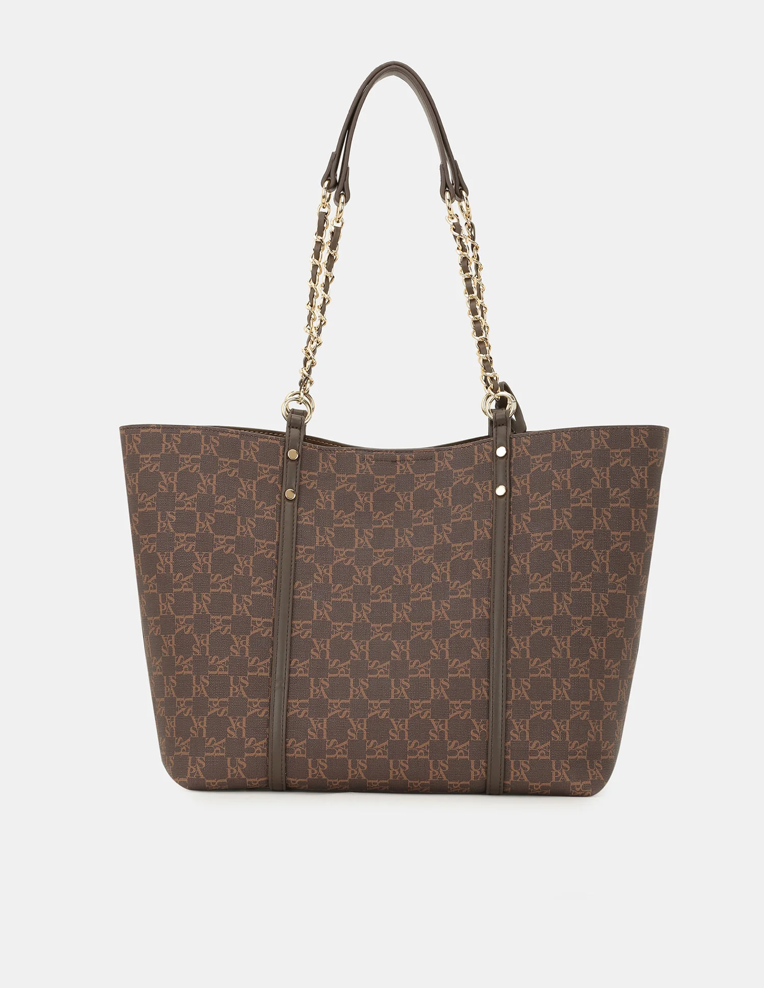 Women Kylie Monogram Tote Bag with Twist Lock - Image 5