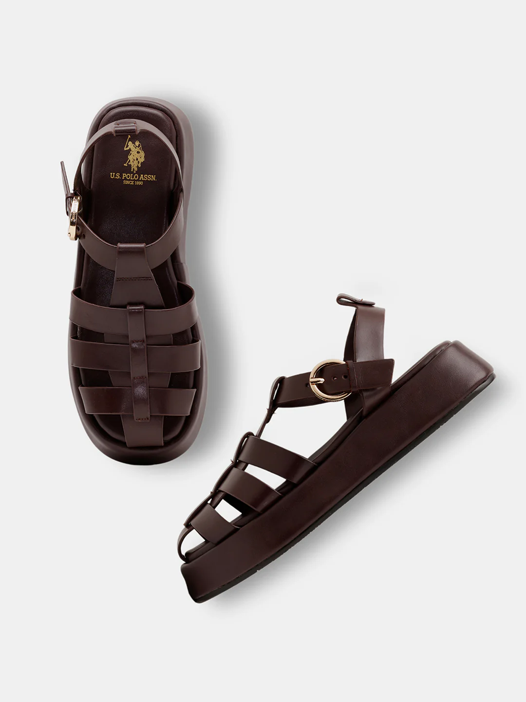 Women Multi Strap Nara Buckle Sandals - Image 2