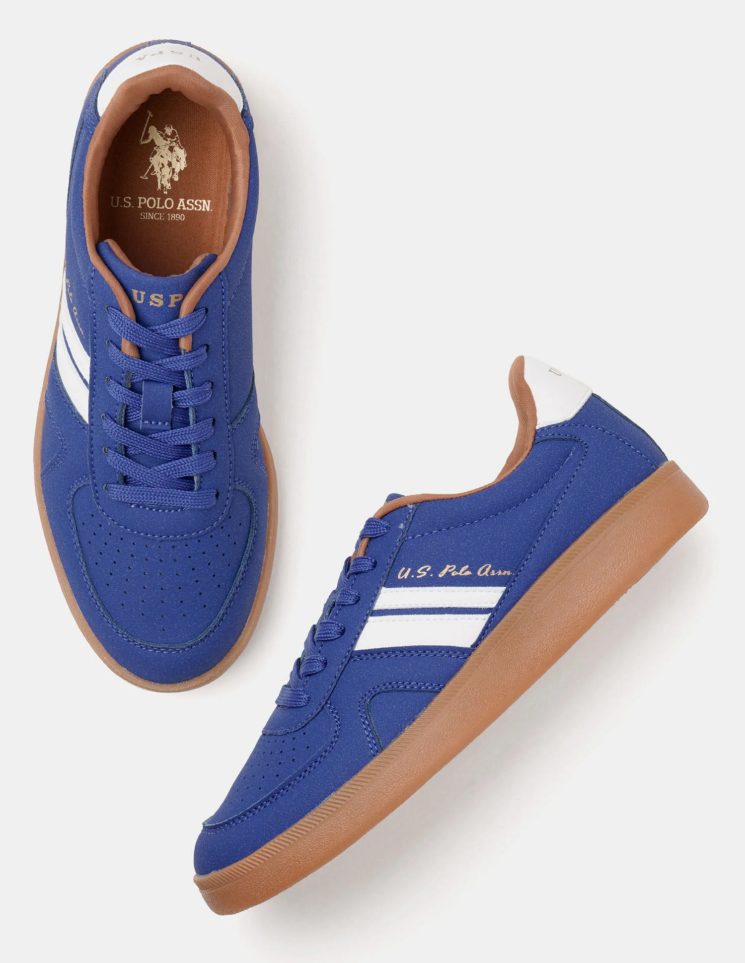 Women Round Toe Edda Striped Sneakers - Image 3
