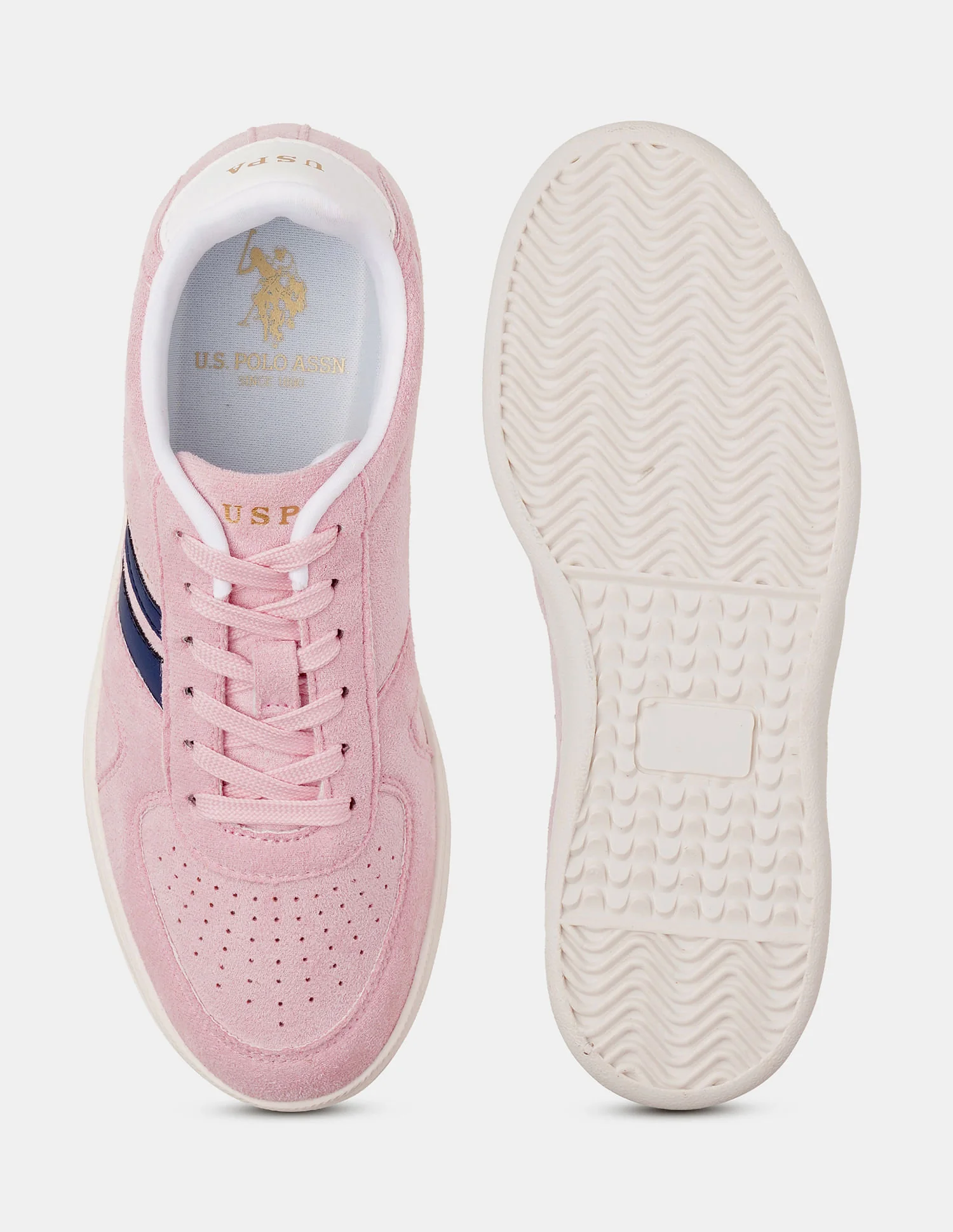 Women Round Toe Edda Striped Sneakers - Image 6