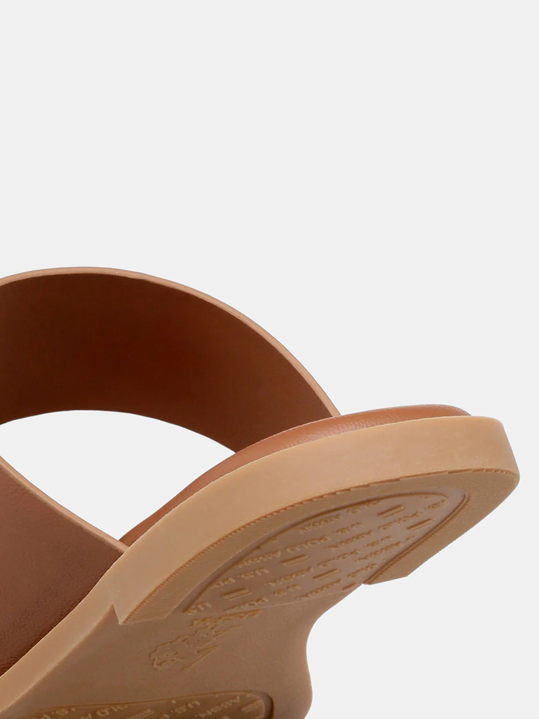 Women Slip On Astrel Sandals with Gold Hardware - Image 9