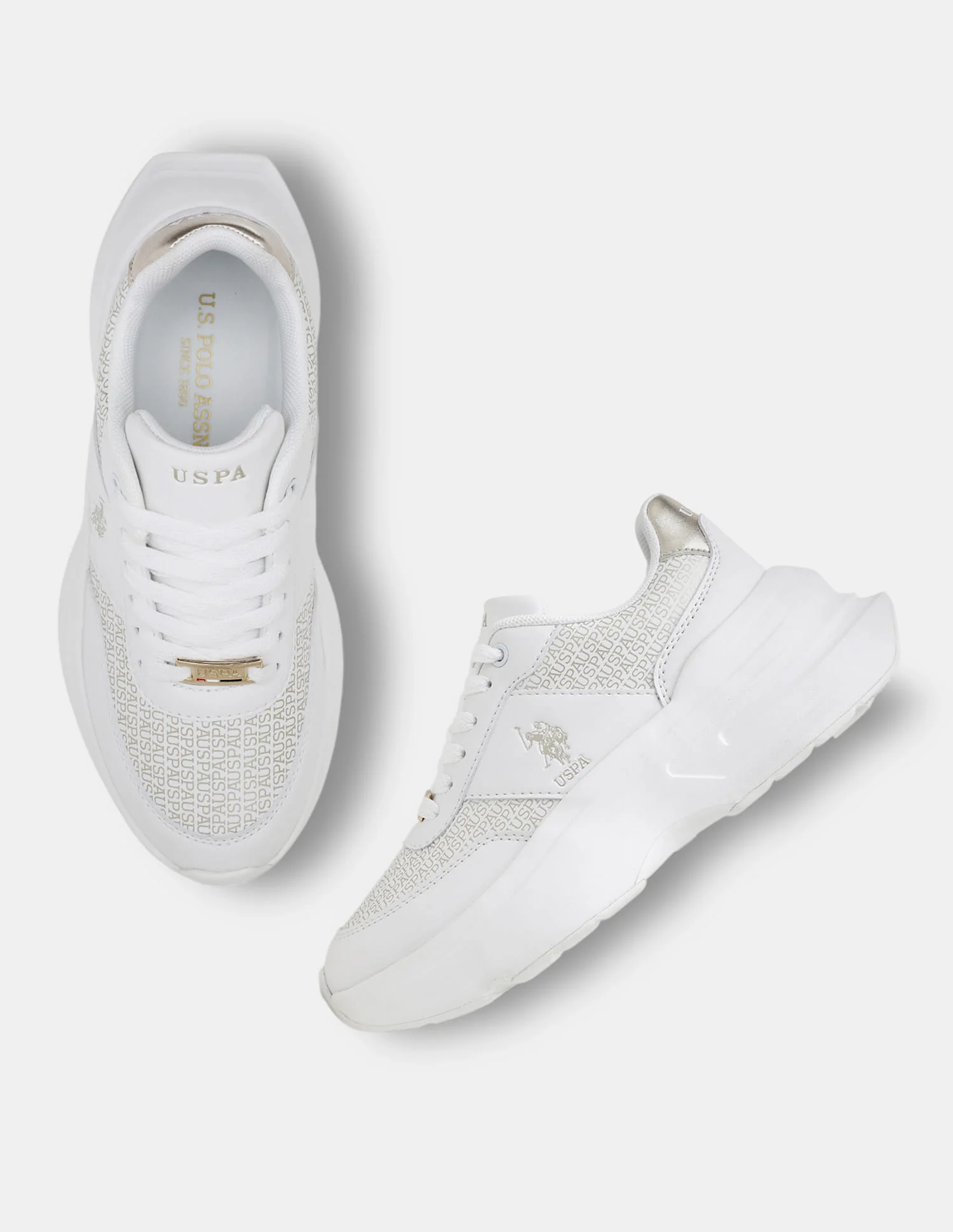 Women Thea Metallic Brand Printed Sneakers - Image 2