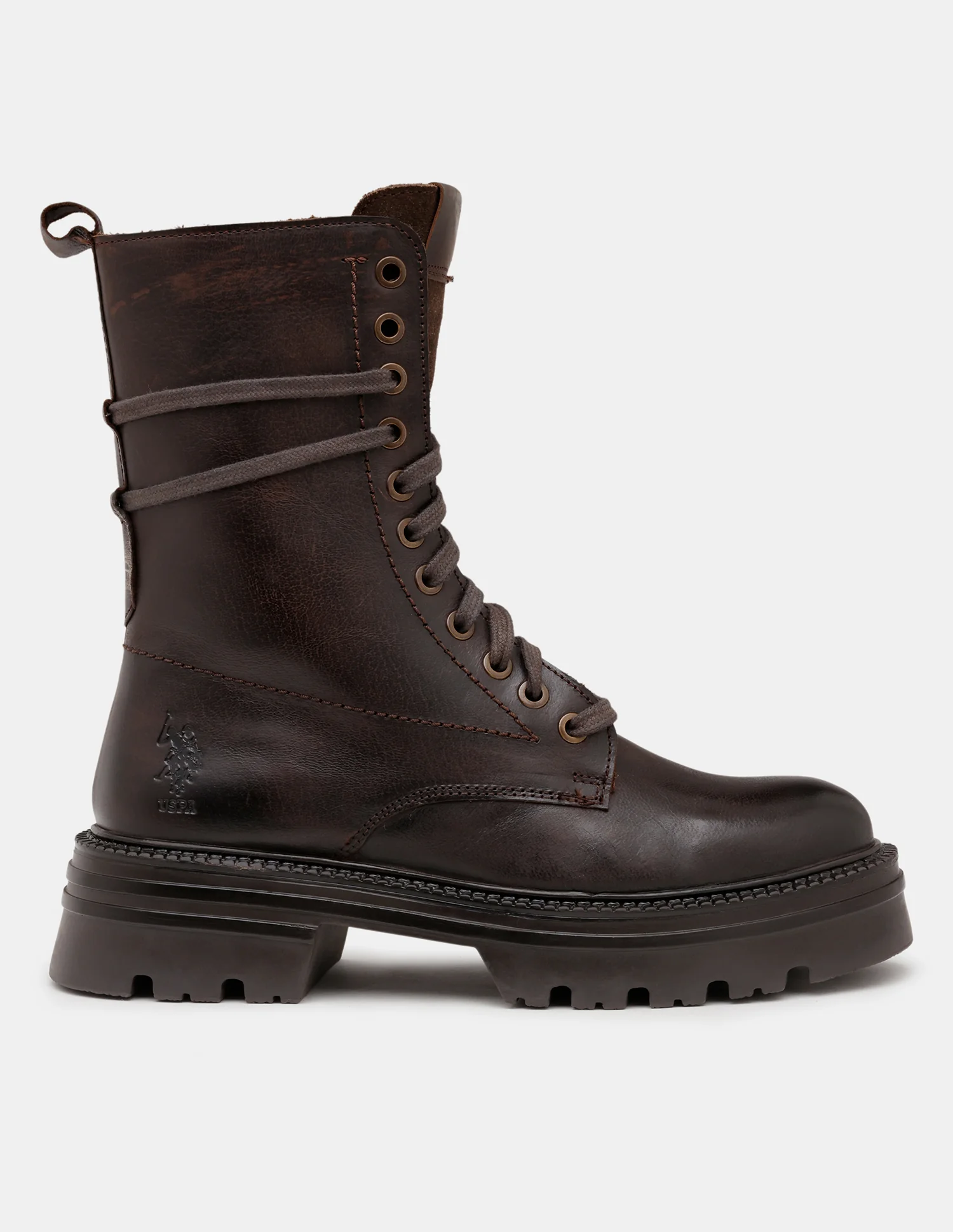Women Virelle Leather Lace Ups Boots - Image 6