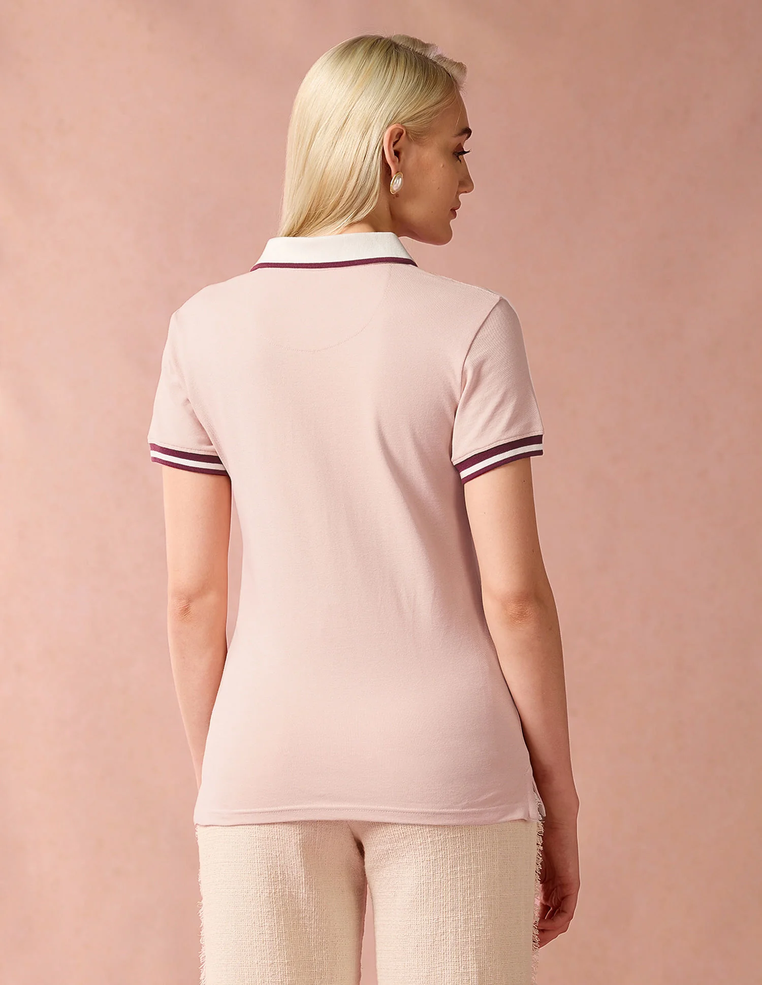 Zip Up Cotton Polo Shirt - Image 5