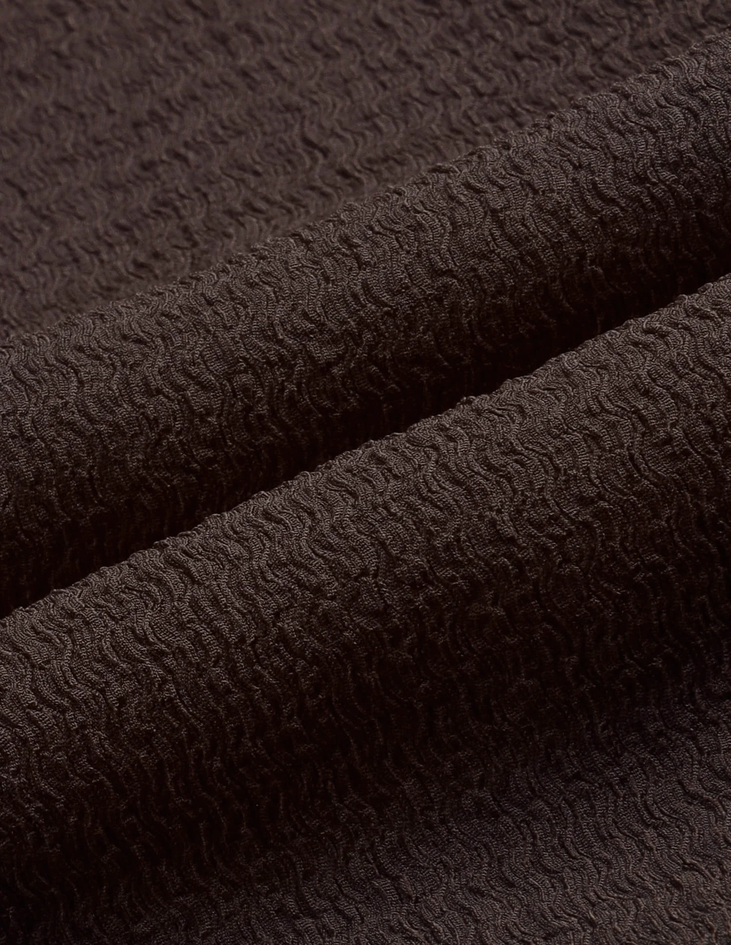 Zipper Collar Textured Short Polo Dress - Image 2