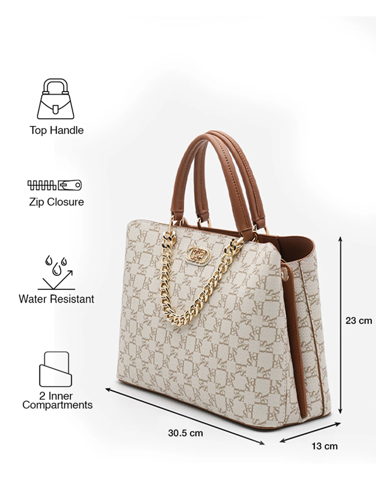 Zoe Monogram Hangbag - Image 3