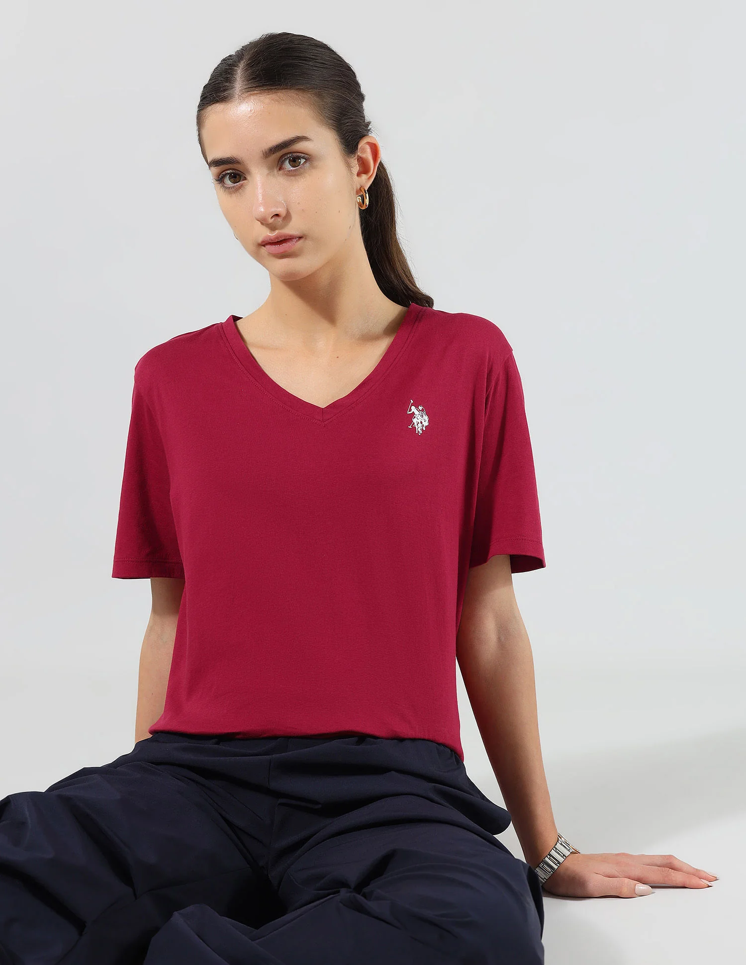 The Everyday Boxy Fit Solid Lounge T-Shirt - Image 4
