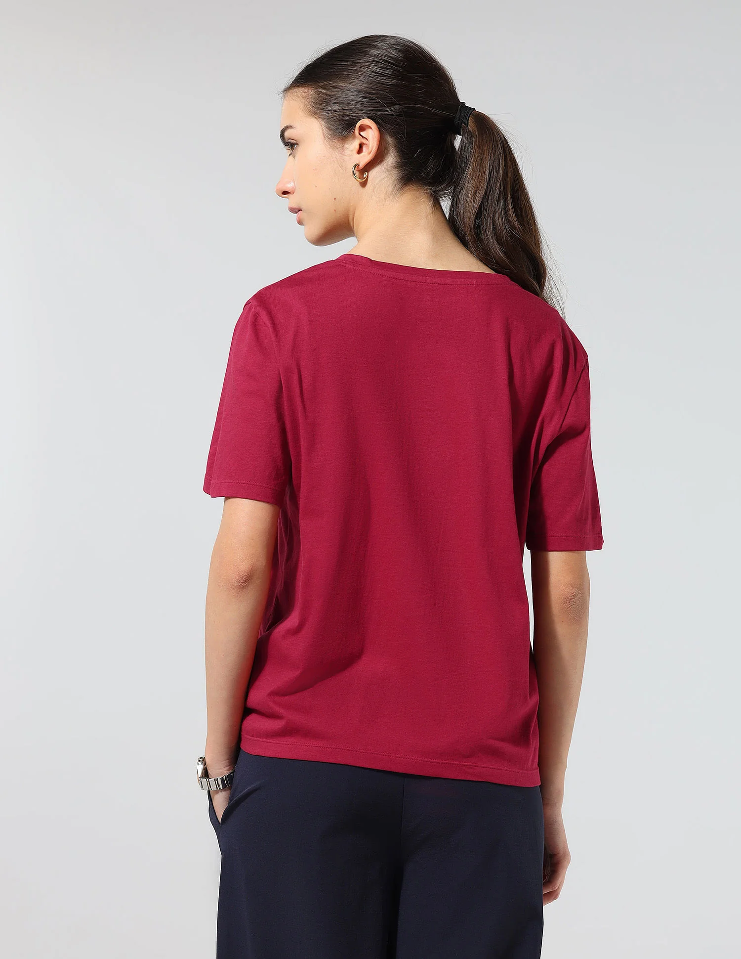 The Everyday Boxy Fit Solid Lounge T-Shirt - Image 6