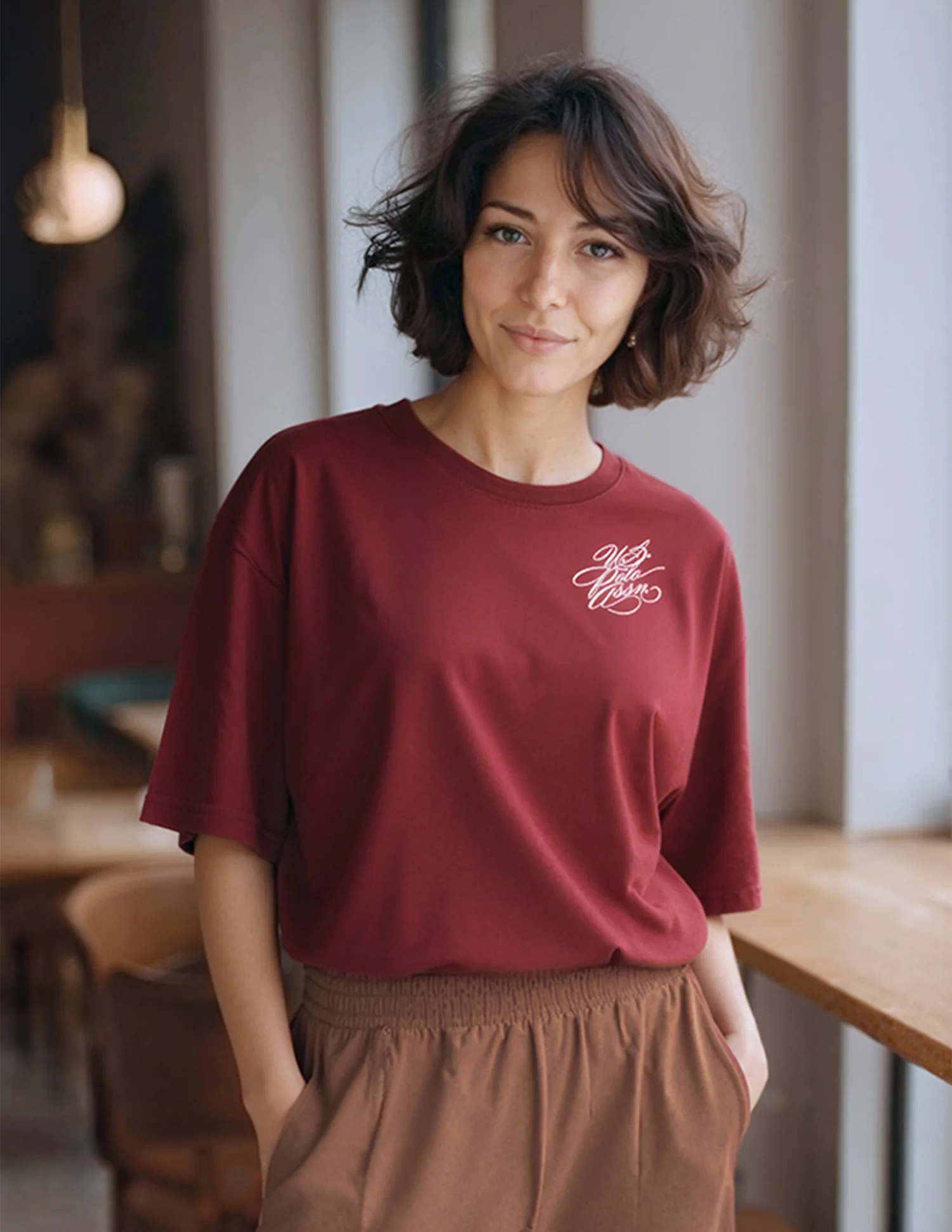 On The Go Boxy Fit Solid Lounge T-Shirt