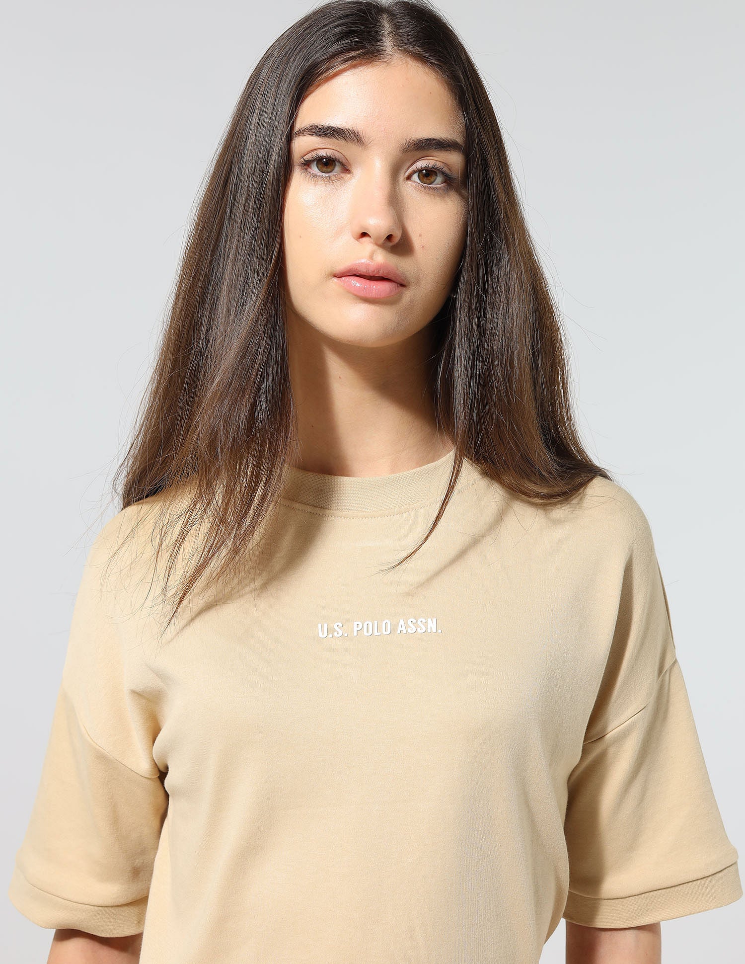 On The Go Crew Neck Boxy Fit Solid Lounge T-Shirt - Image 8